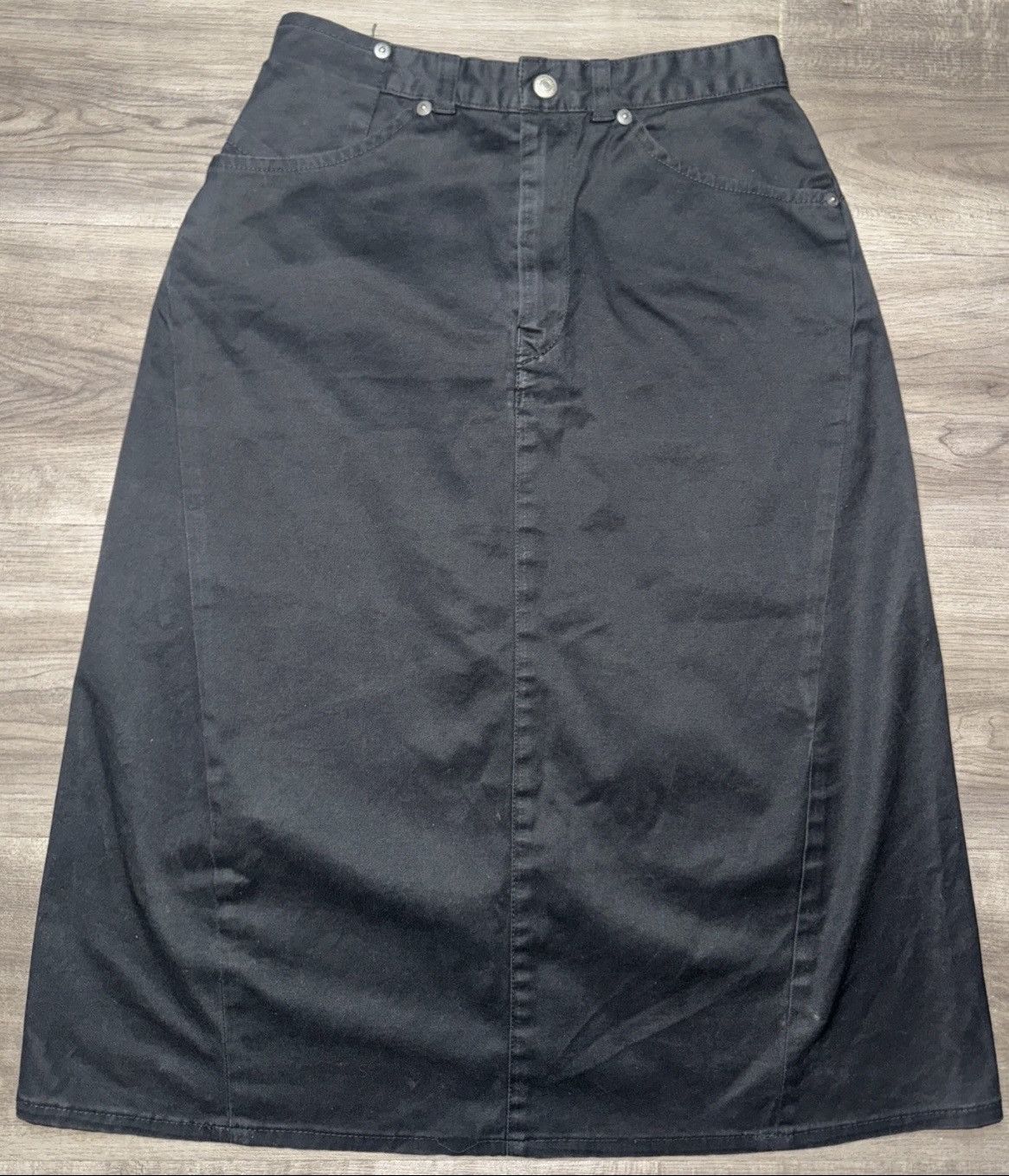 Levi's Levi's Engineered Jeans Black Denim Skirt Japan Size M Size 29" - 2 Thumbnail