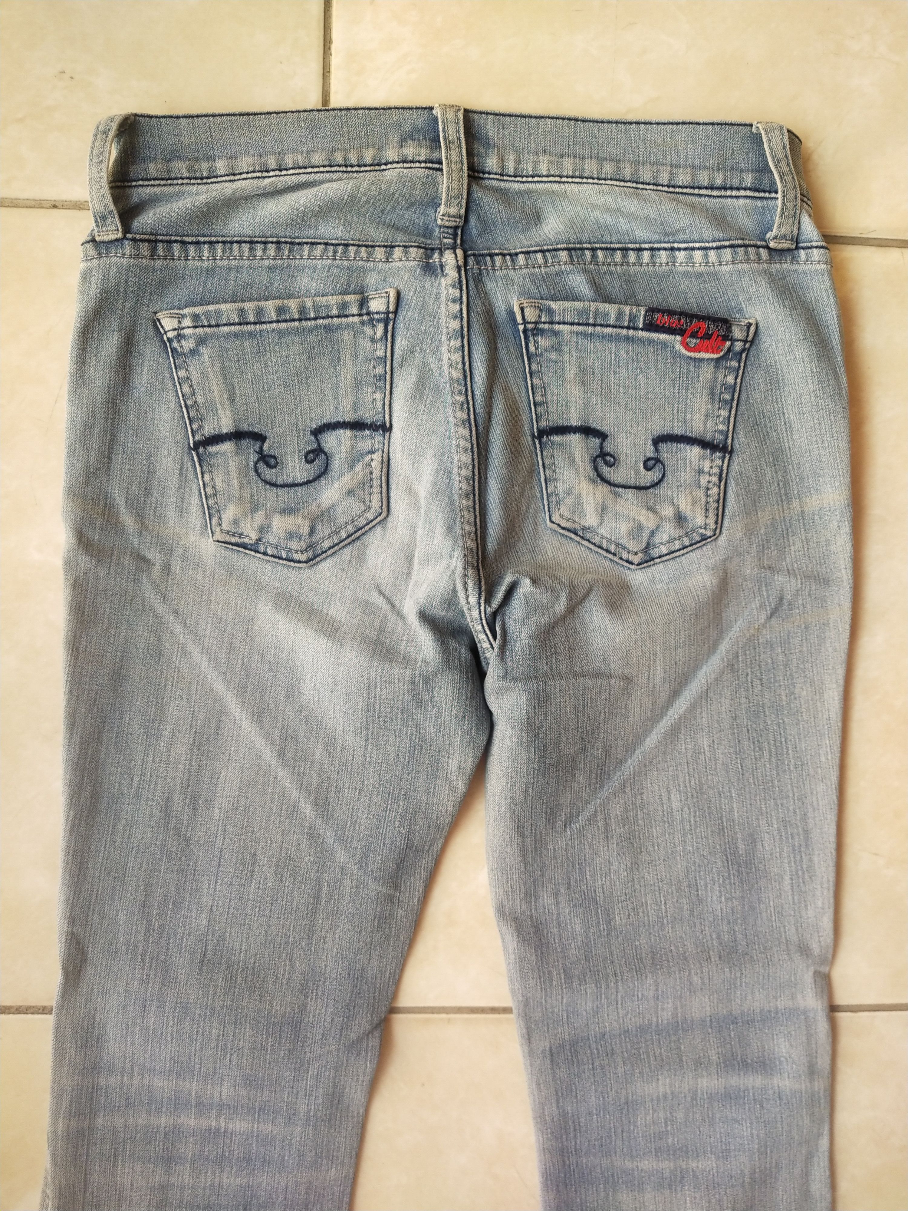 Hysteric Glamour Blue Cult Y2K Bootcut Jeans – Japan Market Rare Denim Size 31" - 2 Thumbnail