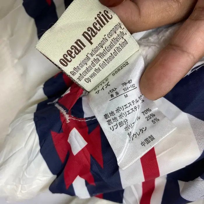 Ocean Pacific Vtg 90’ OCEAN PACIFIC OP Surfing Aztec Fleece Jacket Size US L / EU 52-54 / 3 - 9 Thumbnail