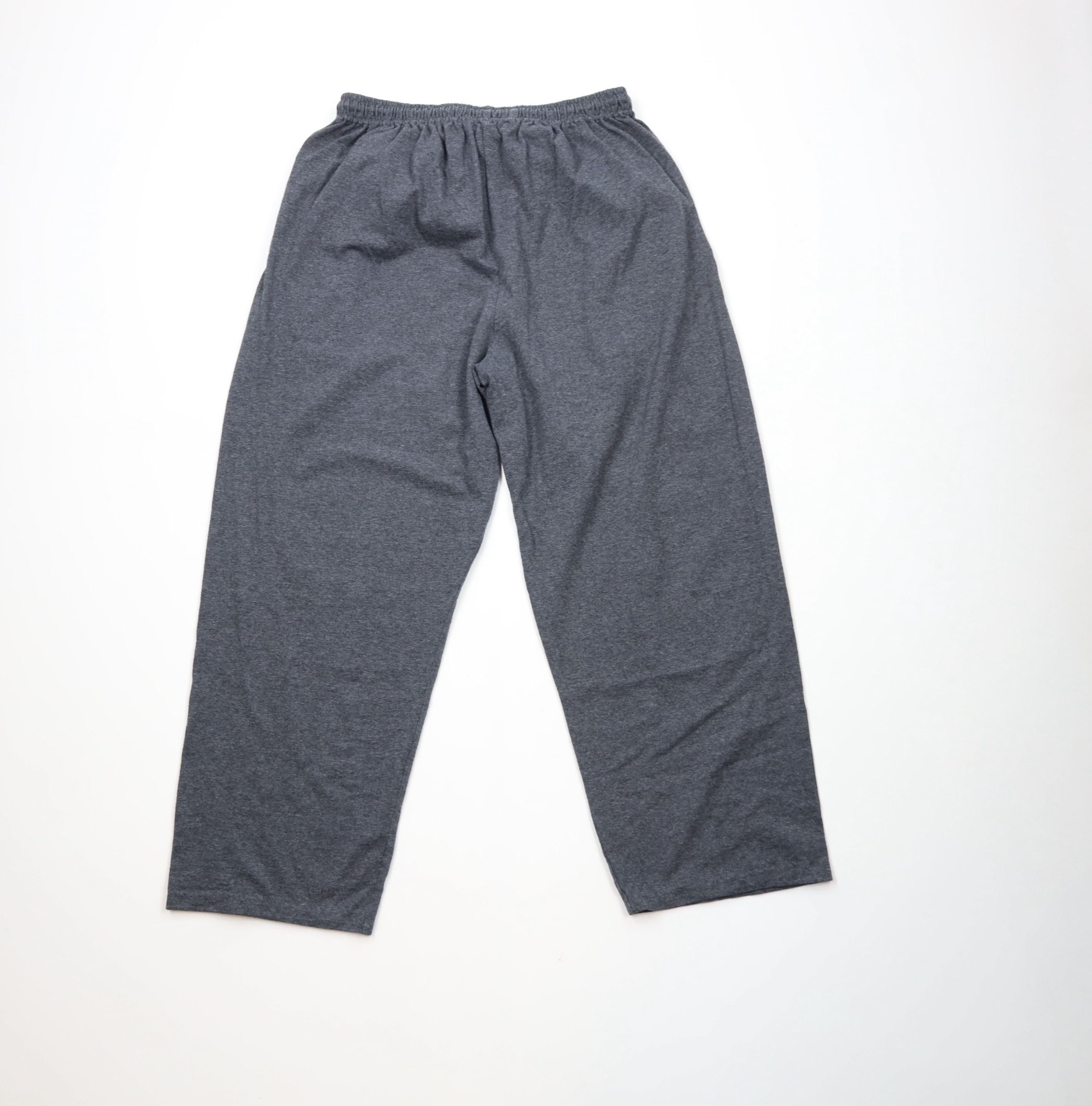 Russell Athletic × Vintage Vintage 90s Russell Athletic Lightweight Wide Leg Pants Gray Size US 34 / EU 50 - 8 Thumbnail