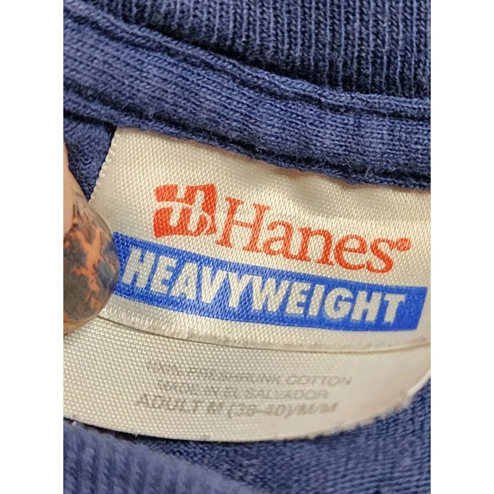 Hanes HANES Funny Blue Bayou Airboat Long Sleeve T-Shirt Adult M Double-Sided Mens Size US M / EU 48-50 / 2 - 5 Thumbnail