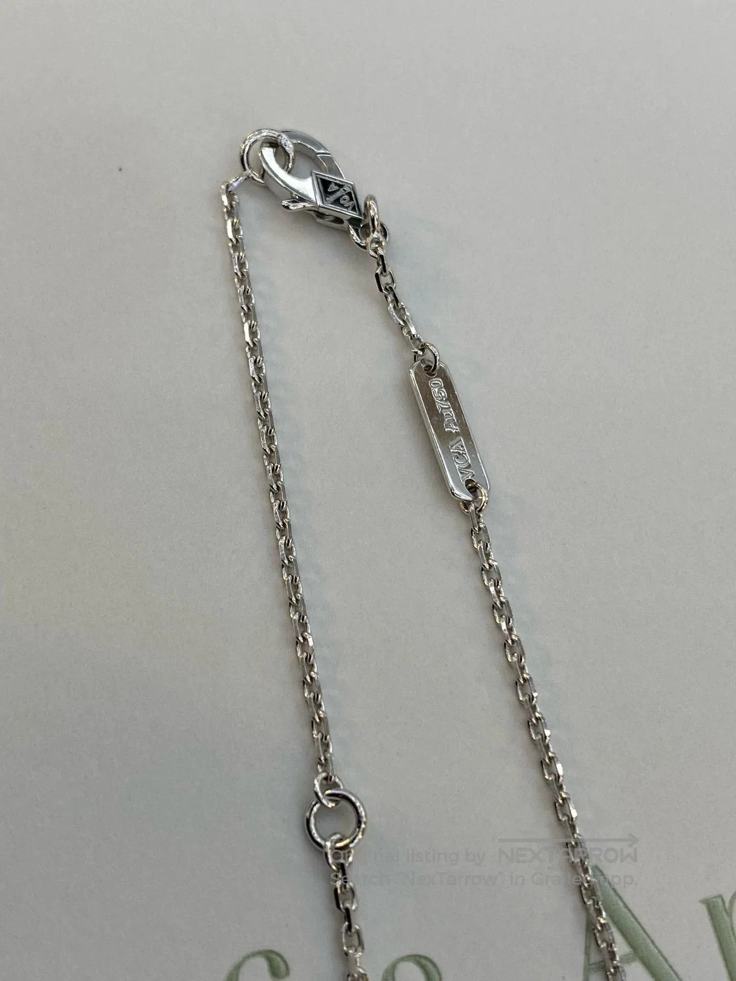 Van Cleef & Arpels Van Cleef Arpels White Gold Clover Necklace. Size ONE SIZE - 3 Thumbnail