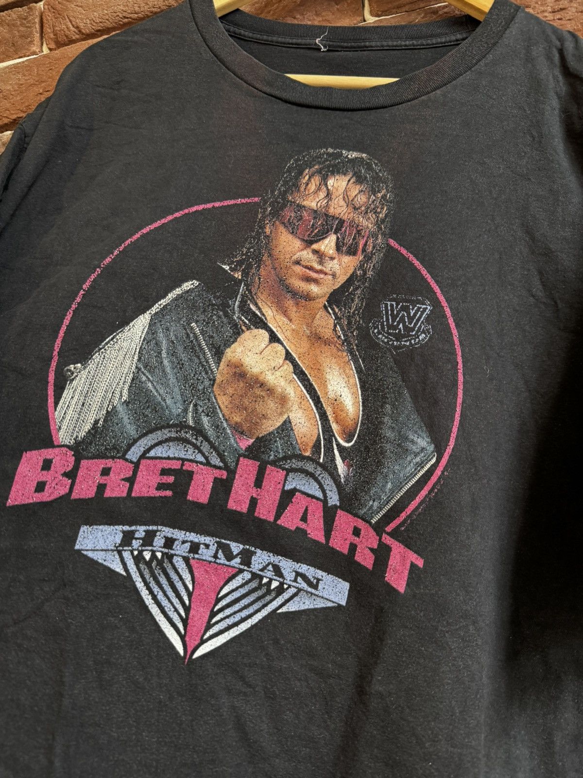 Vintage WWF Bret Hitman Hart Rare Wrestling T Shirt Size US XXL / EU 58 / 5 - 3 Thumbnail