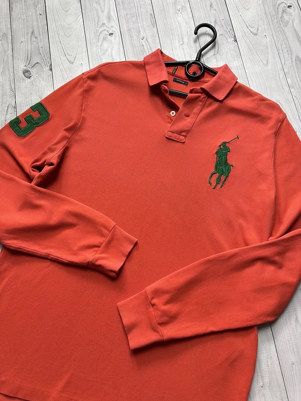 Polo Ralph Lauren Vintage polo Ralph Lauren orange rugby jersey big logo Size US M / EU 48-50 / 2 - 2 Thumbnail