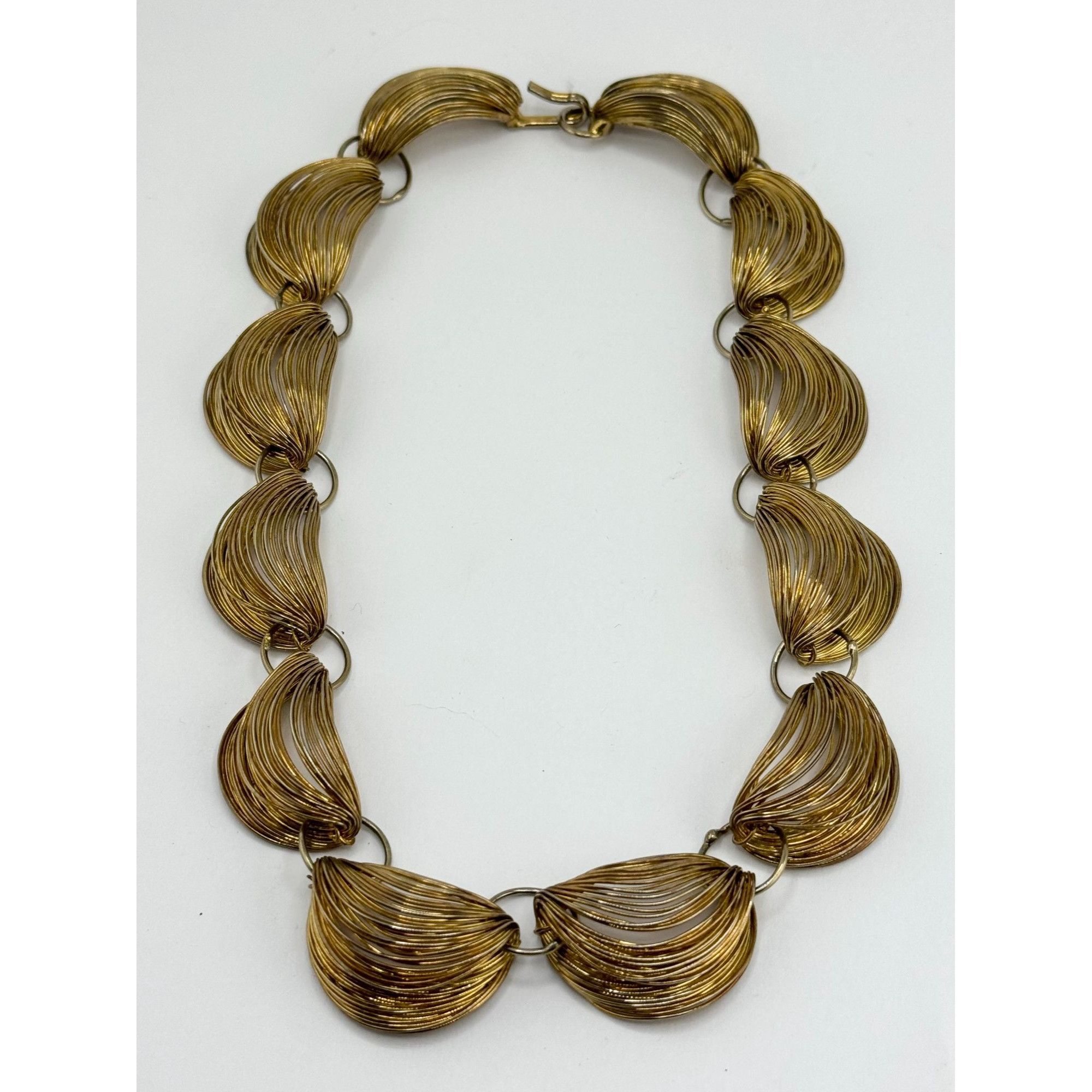 Vintage Vintage wire wrapped gold collar necklace Size ONE SIZE - 2 Thumbnail