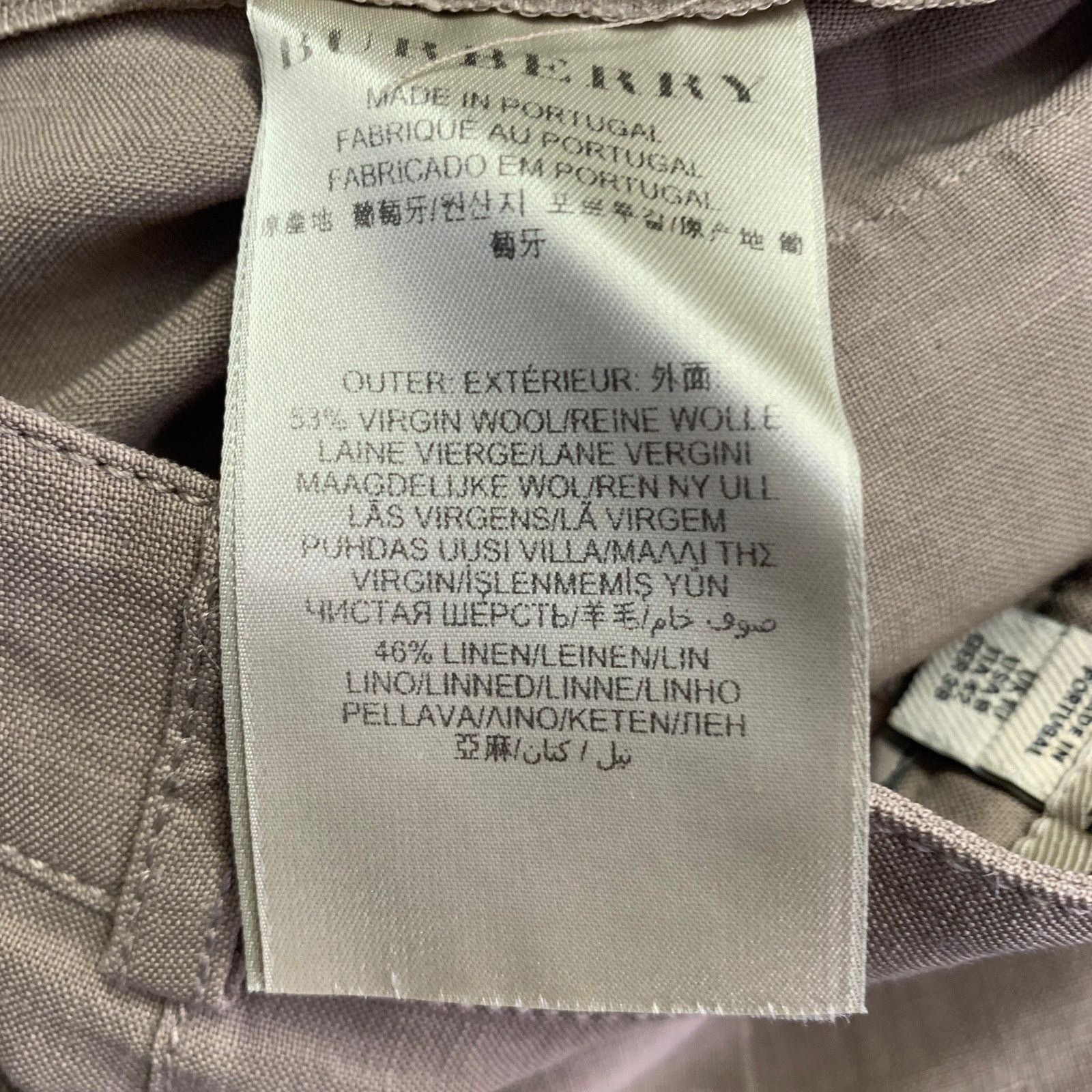 Burberry BURBERRY LONDON Size 8 Brown Wool Linen Pleated Shorts Size 30" / US 8 / IT 44 - 6 Thumbnail