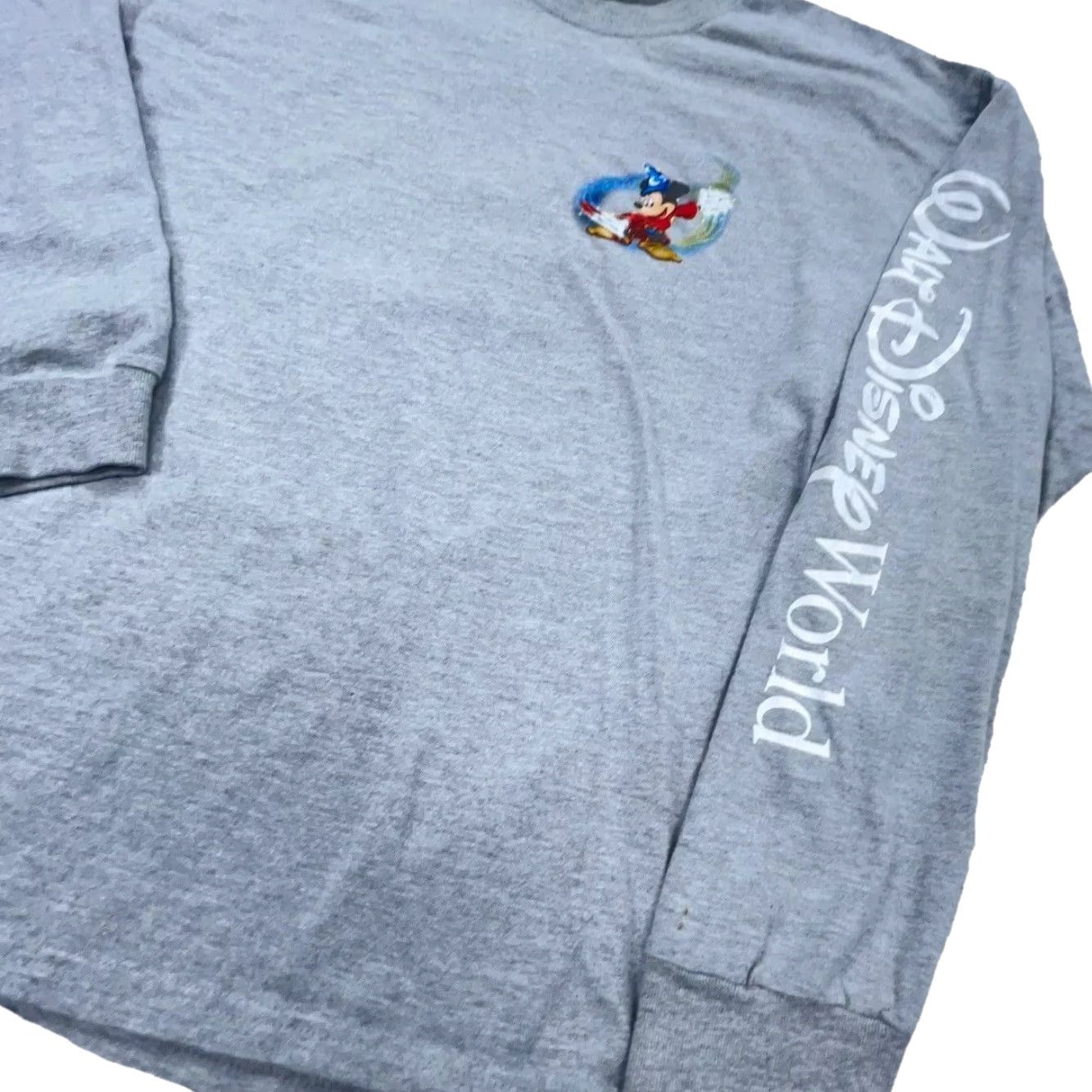 Disney Disney Shirt Men Large Gray Tee Mickey Fantasia Long Sleeve Retro Cartoon Promo Hip Hop Classic Disney Shirt Tee Long Sleeve Gray Large Men Mens Size US L / EU 52-54 / 3 - 7 Thumbnail
