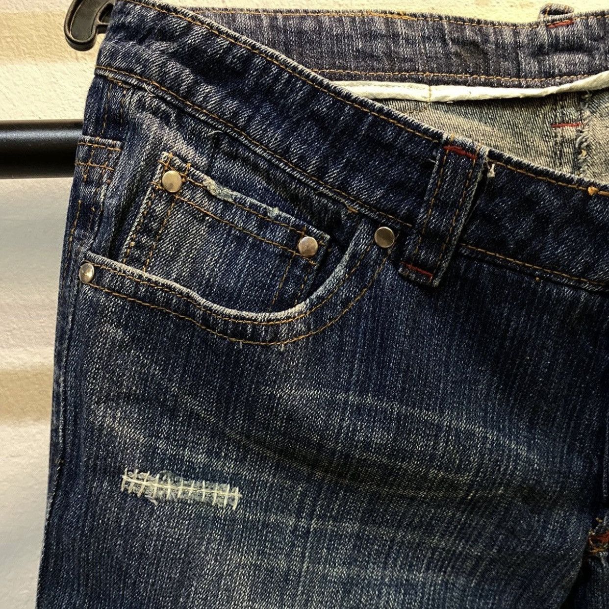 Dsquared2 × Japanese Brand × Vintage DSQUARED2 JEANS CHIP CHIP MOTHERFUCKER PATCHES VINTAGE PANTS Size US 35 - 5 Thumbnail