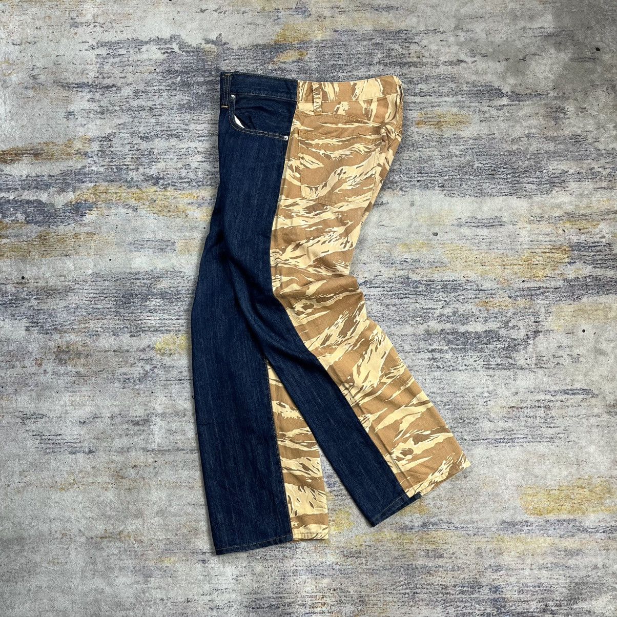 KOJIMA GENES Kojima genes tiger stripe hybrid denim pants Size US 34 / EU 50 - 1 Thumbnail