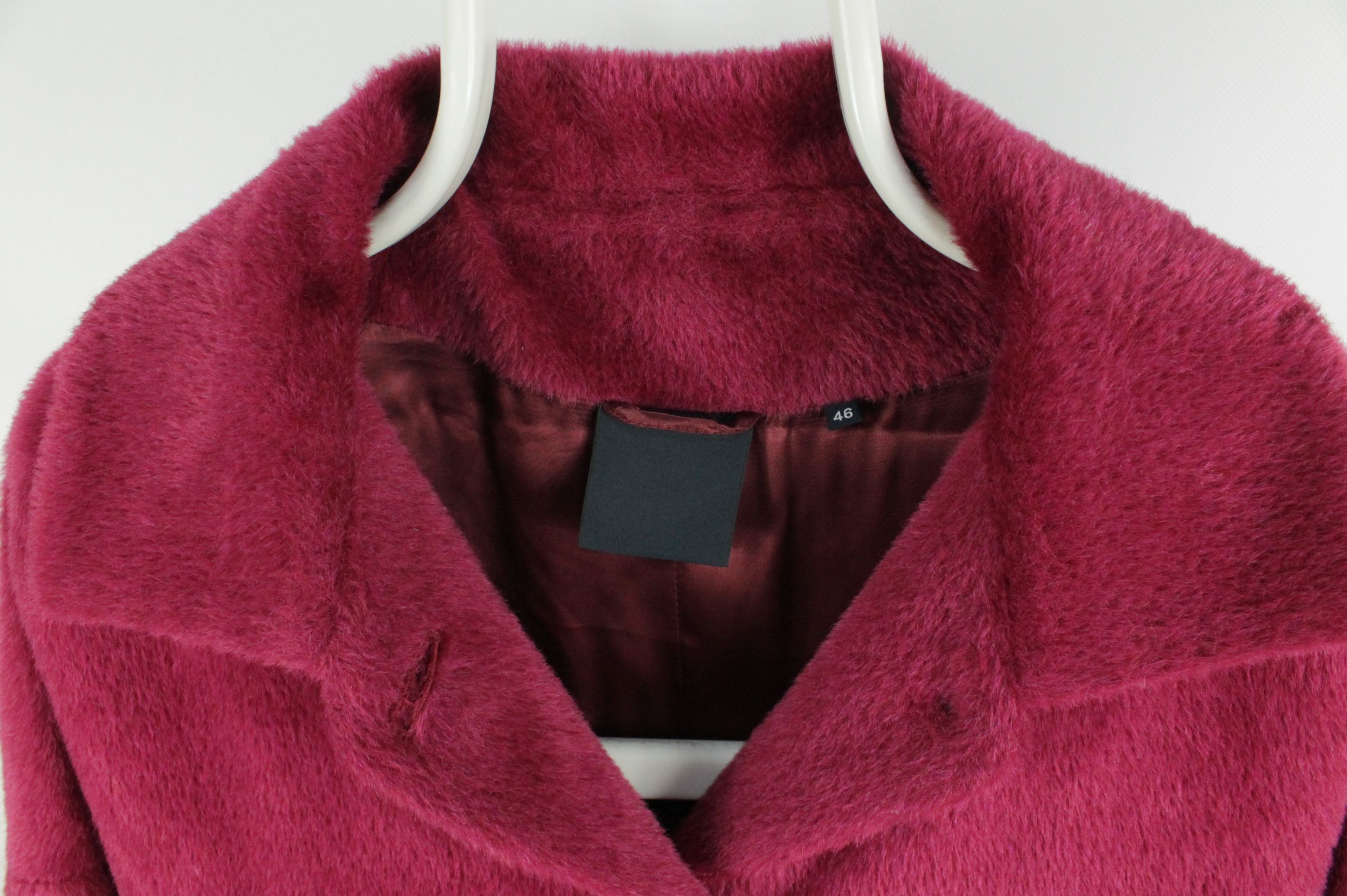 Aspesi Aspesi Loro Piana Alpaca Wool Red Coat Women's Size L / US 10 / IT 46 - 4 Thumbnail