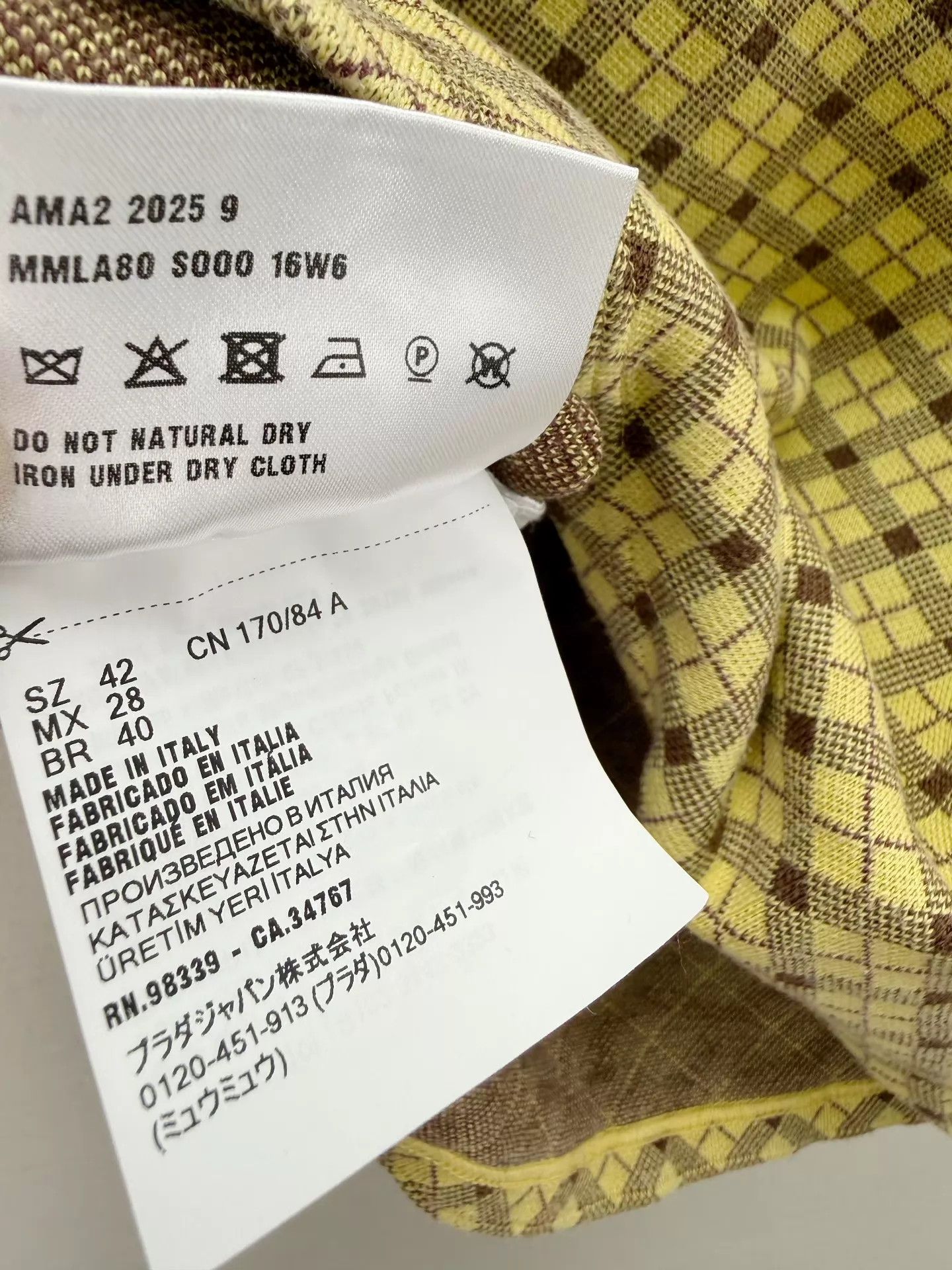 Miu Miu MIU MIU Checkered Short Sleeve Polo Shirt 42 NEW With Tags Size M / US 6-8 / IT 42-44 - 6 Thumbnail