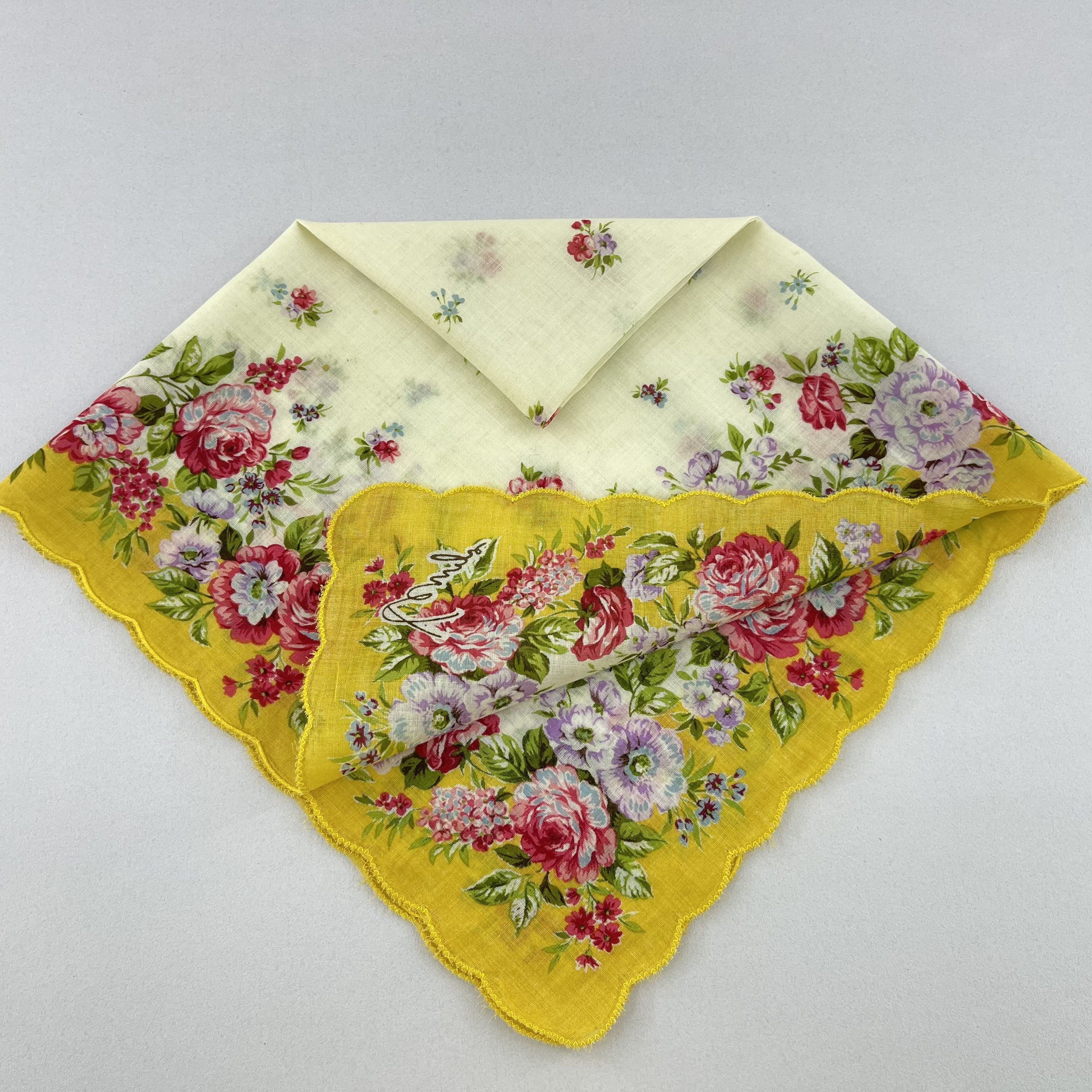 Kenzo × Vintage Kenzo Handkerchief/Neckerchief/Bandana-KD3304 Size ONE SIZE - 5 Thumbnail