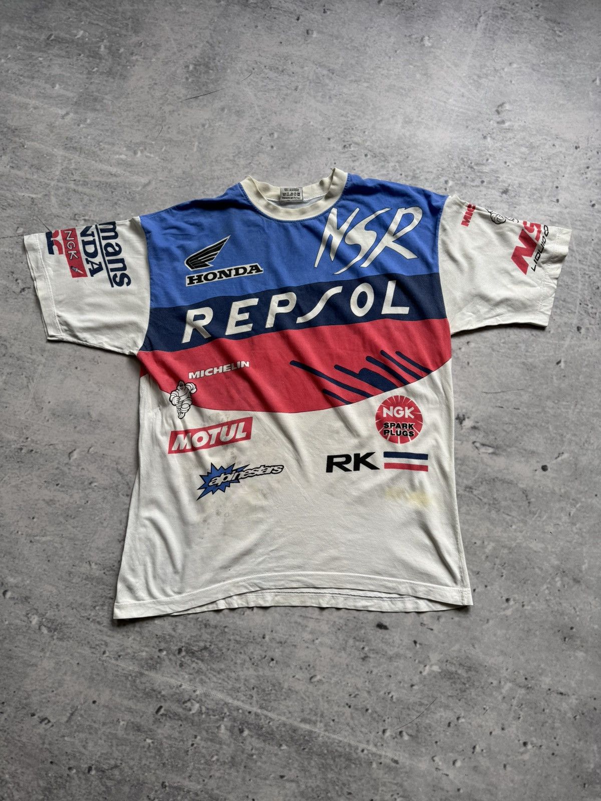 Honda × Vintage 🚗🌪️FADE HONDA RACING TEE VINTAGE NSR Size US L / EU 52-54 / 3 - 1 Thumbnail
