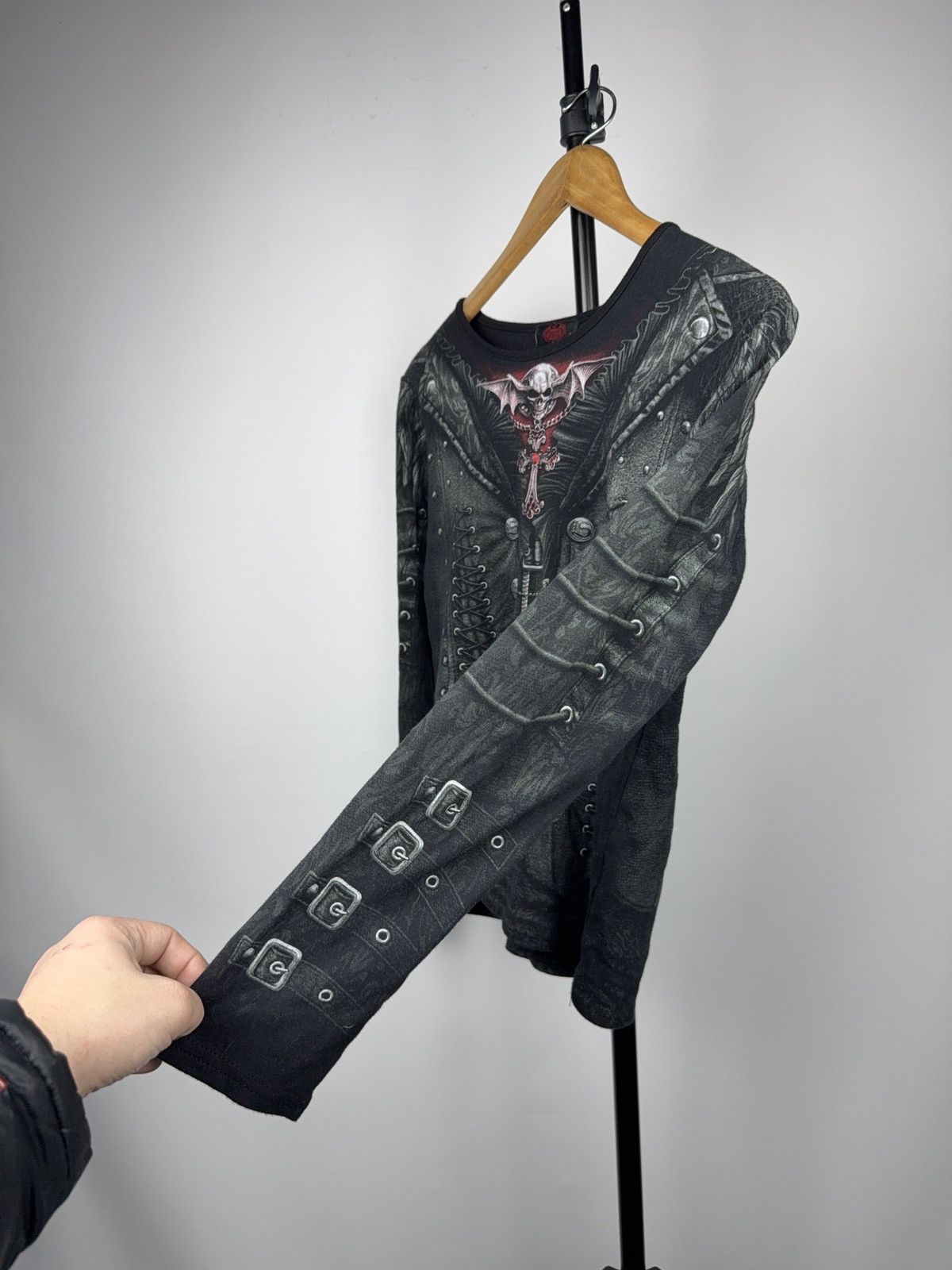 Japanese Brand Spiral Direct Gothic Punk Vampire Corset Skull Long Sleeve M Size M / US 6-8 / IT 42-44 - 6 Thumbnail