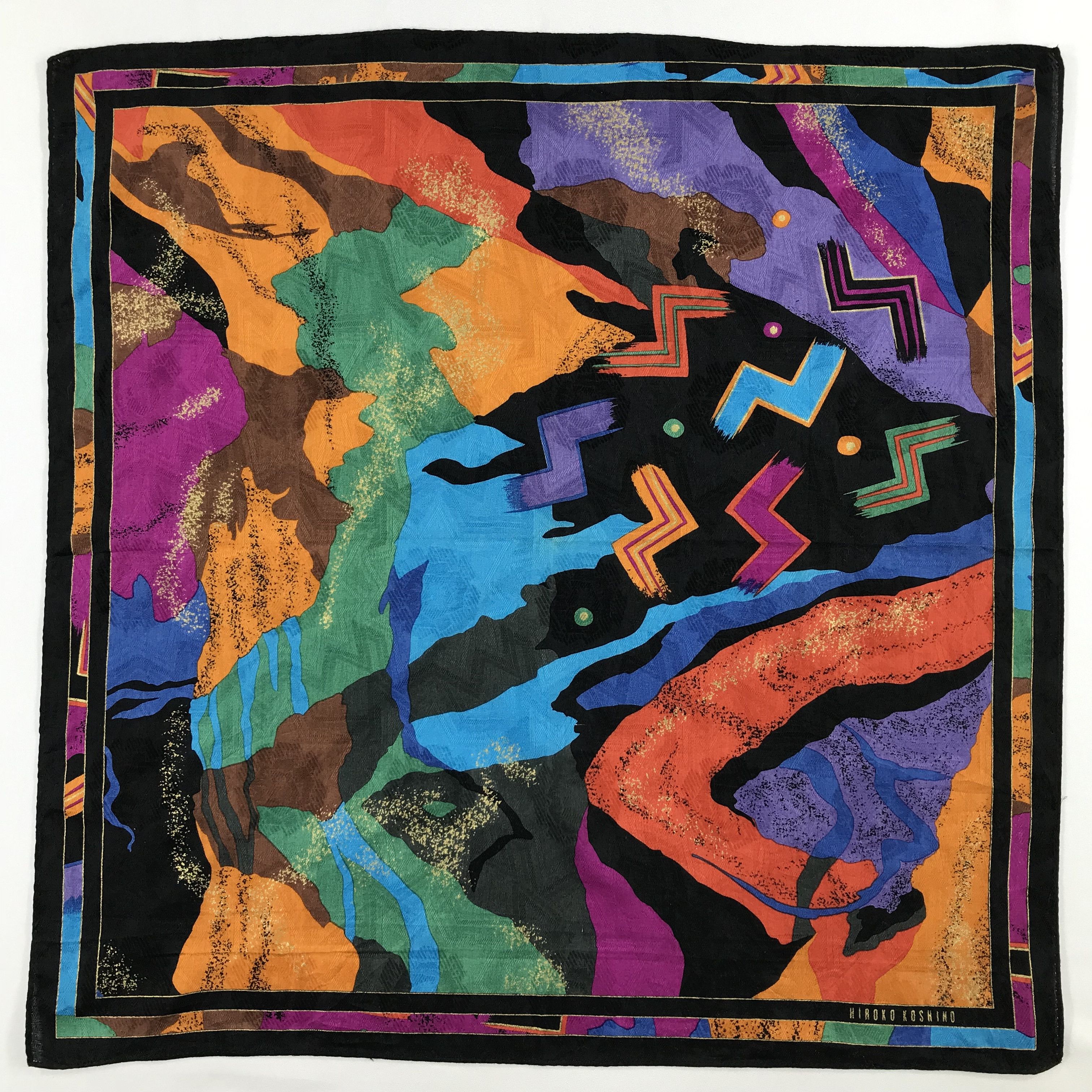 Hiroko Koshino Homme × Vintage Hiroko Koshino Bandana / Handkerchief / Neckerchief - S2492 Size ONE SIZE - 1 Thumbnail