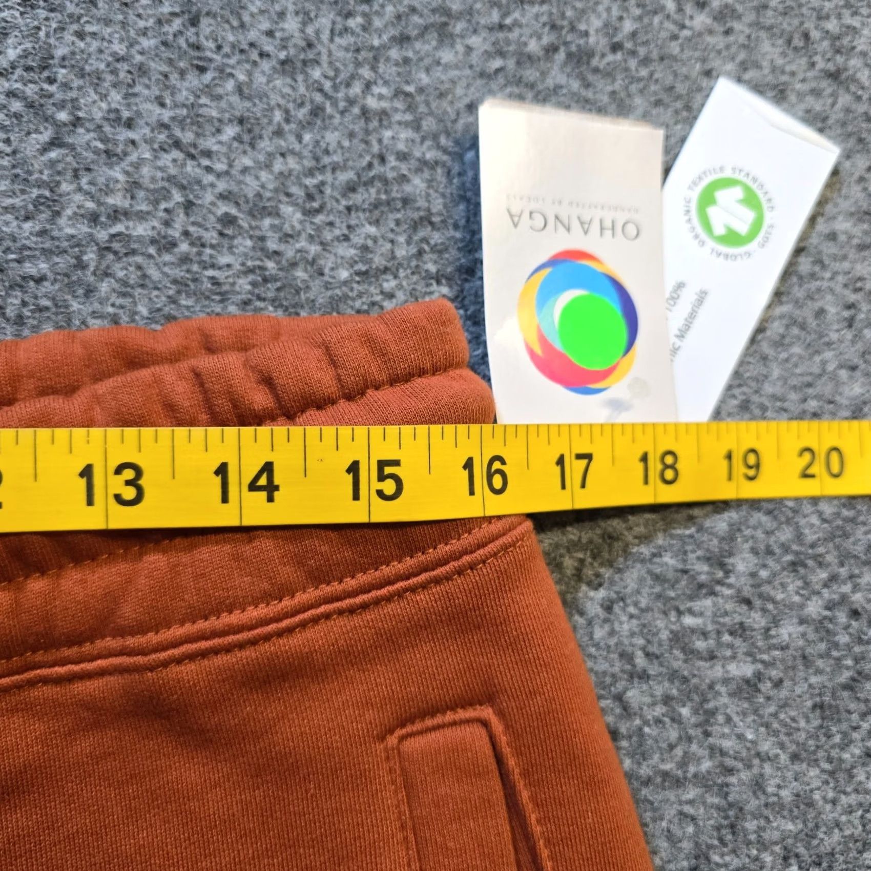 Vintage Ohanga Sweatpants Womens M Orange Jogger Pockets Lounge Casual Tapered Fleece Cotton Blend Regular Inseam 32" Pants Size 32" / US 10 / IT 46 - 5 Thumbnail