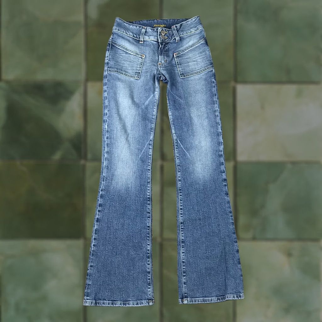 Hudson VINTAGE Hudson Bootcut Jeans Women Blue Denim 27x31 Medium Wash Stretch Made USA Regular Womens Jeans Size 27" / US 4 / IT 40 - 1 Thumbnail