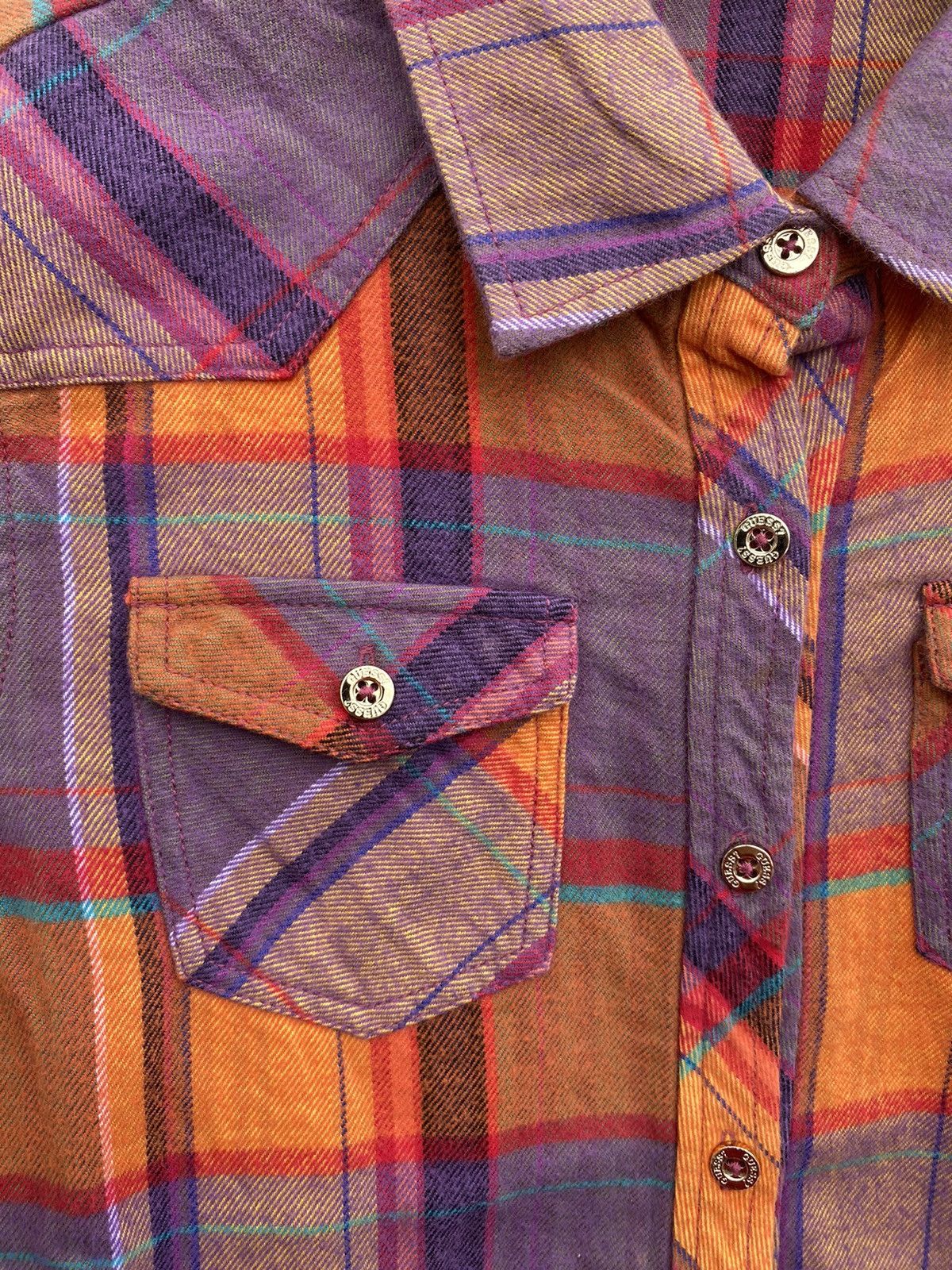 Guess Guess Jeans Japanese Flannel Los Angeles Diamond Details Size M / US 6-8 / IT 42-44 - 8 Thumbnail