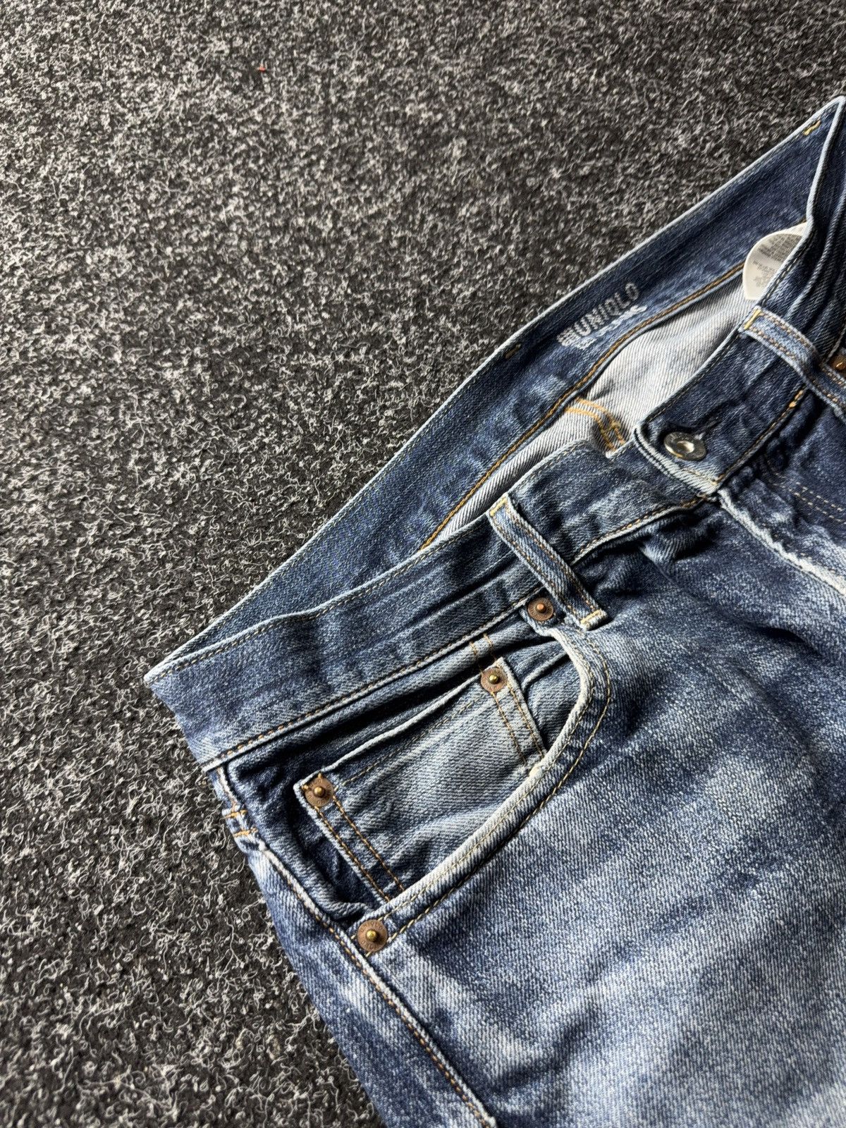 Uniqlo Japanese 00s Y2K UNIQLO Selvedge Regular Fit Jeans Size US 32 / EU 48 - 8 Thumbnail