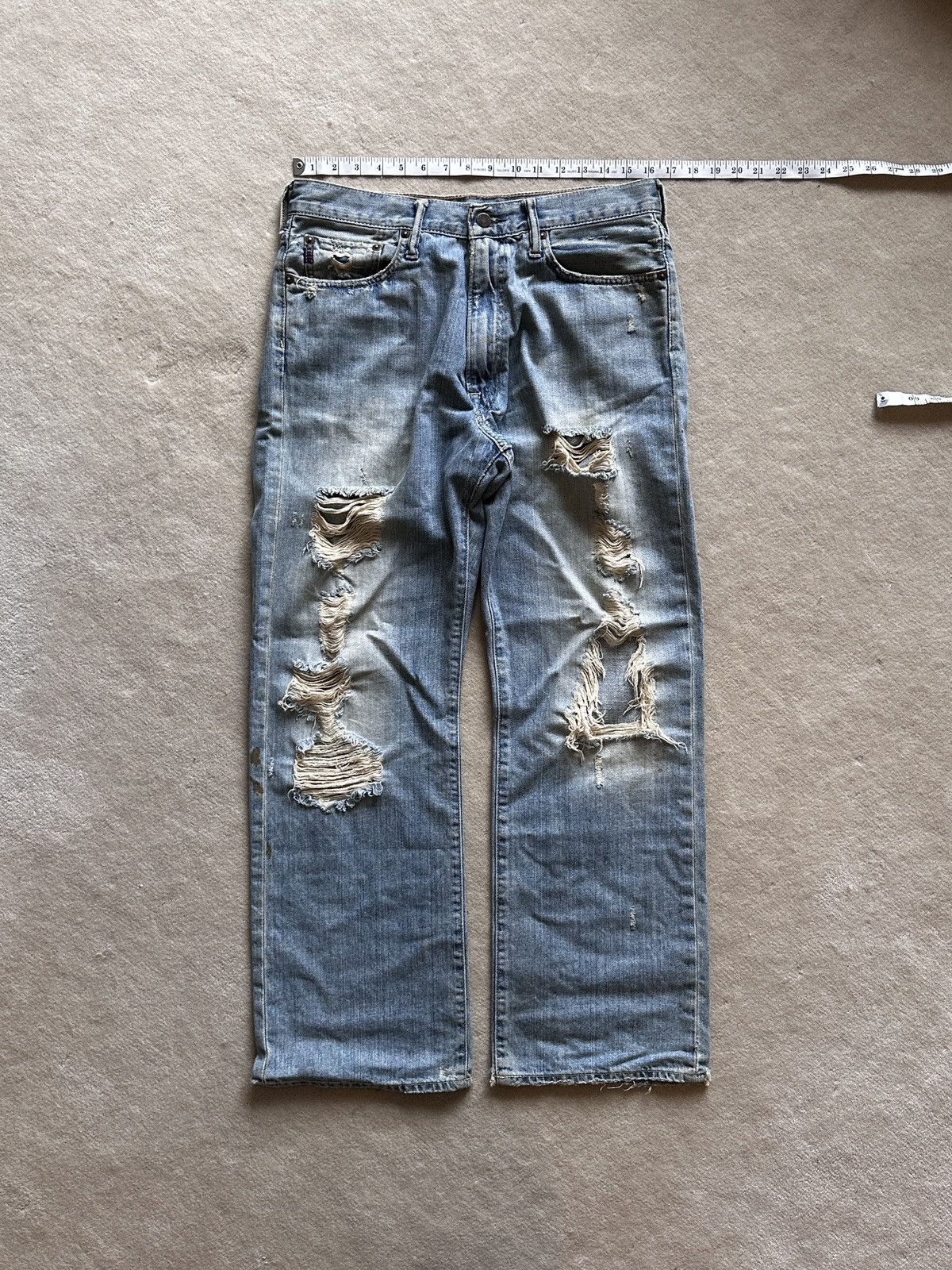 Vintage Abercrombie & Fitch Thrashed Vintage Denim | US33 Size US 33 - 1 Thumbnail