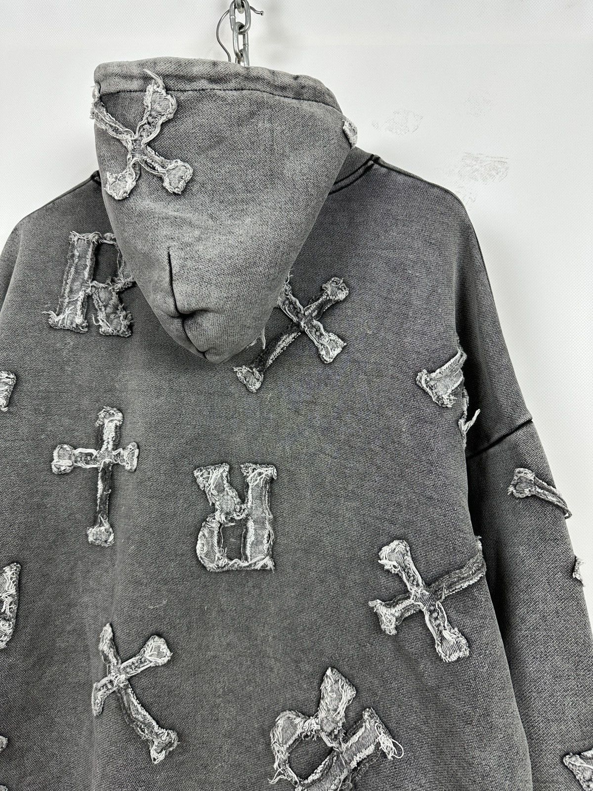 Racer Worldwide Racer Worldwide Washed Patch Cross Oversized Hoodie Size US M / EU 48-50 / 2 - 18 Thumbnail