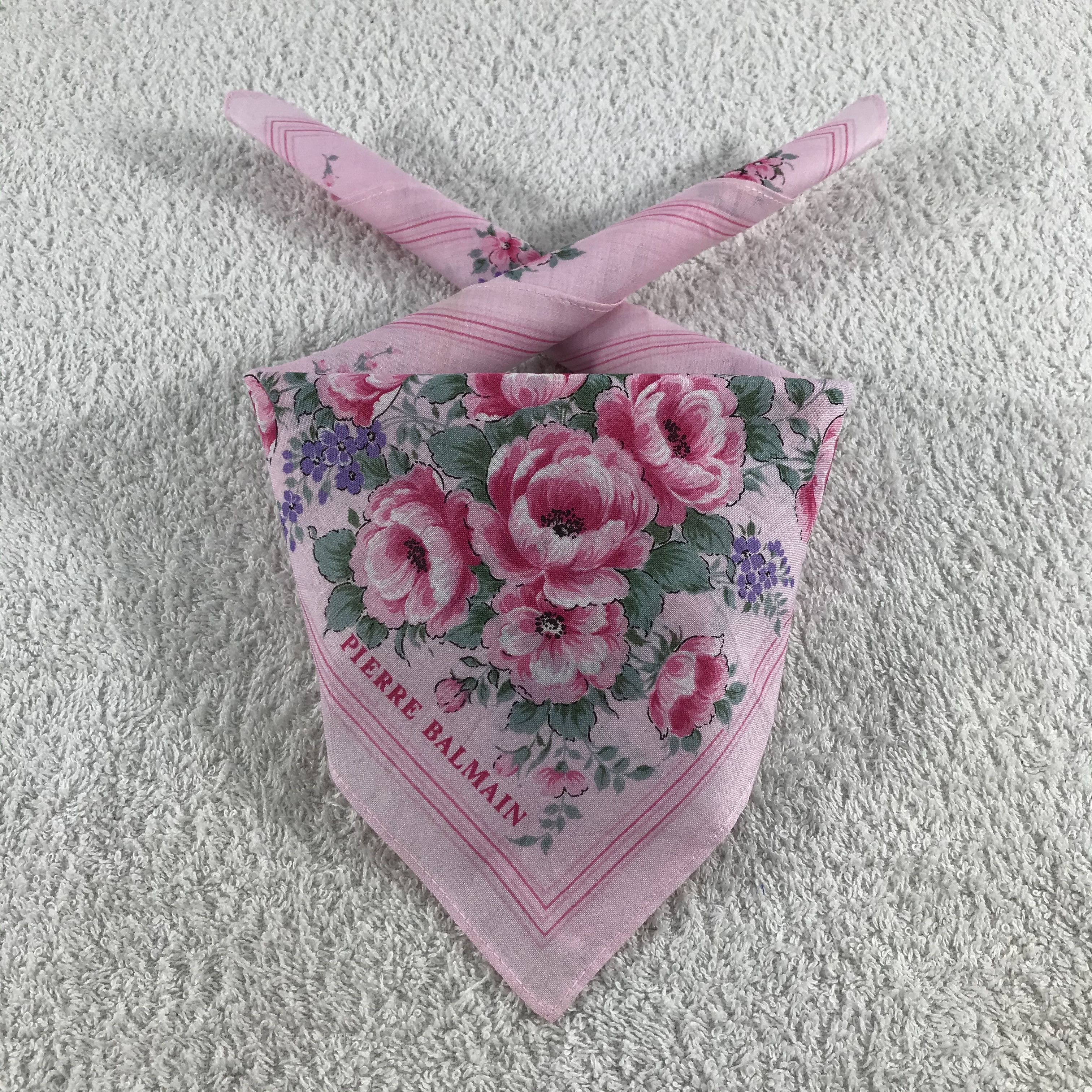 Pierre Balmain × Vintage Pierre Balmain Bandana / Handkerchief / Neckerchief - S195 Size ONE SIZE - 3 Thumbnail