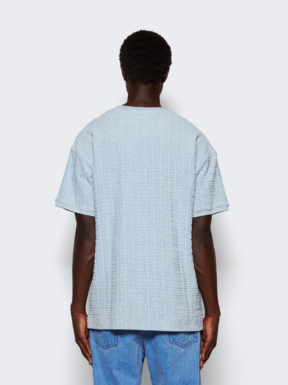 Givenchy o1mle0426 Towelling Short Sleeve T-Shirt in Blue Size US XXL / EU 58 / 5 - 5 Thumbnail