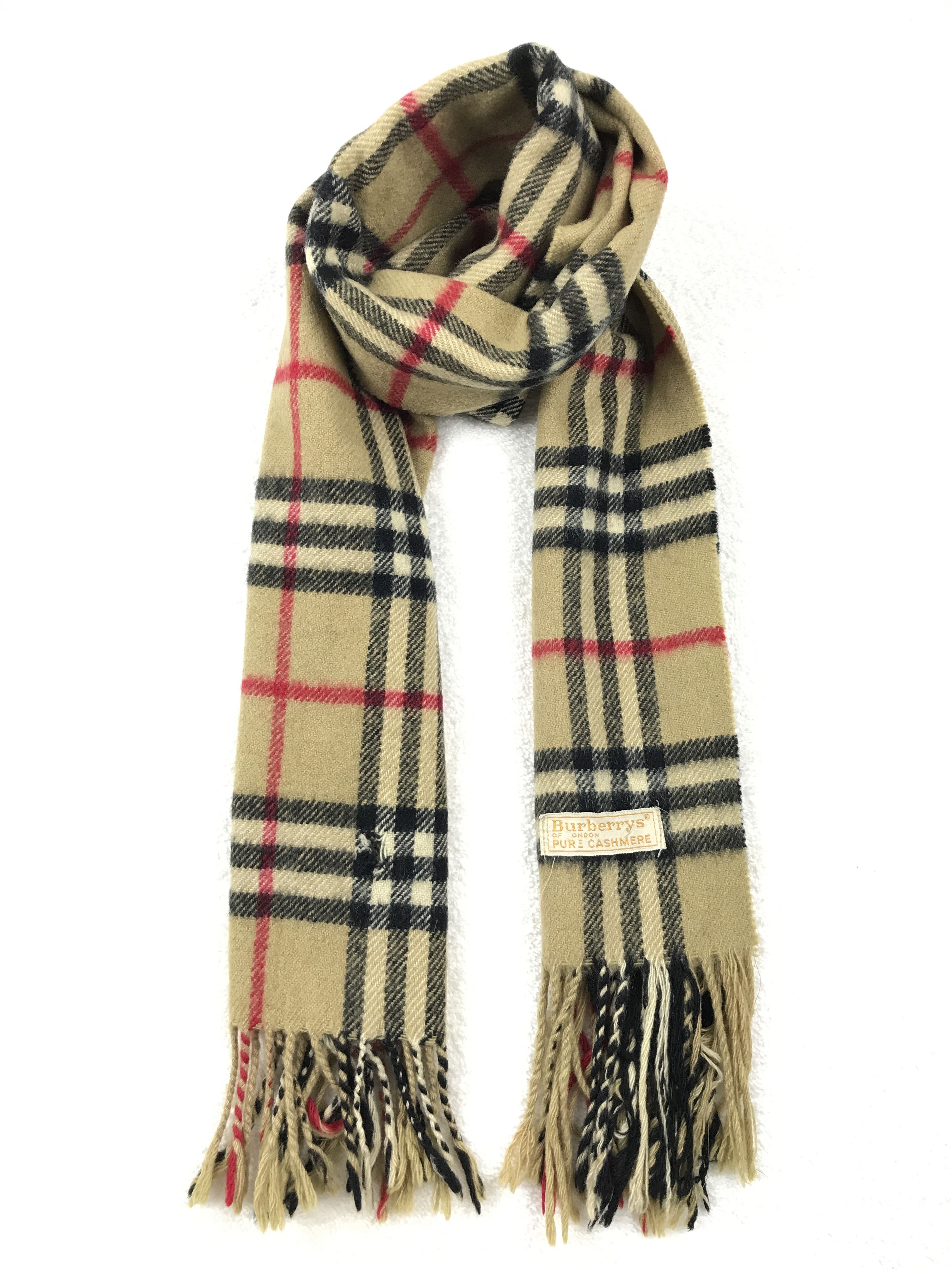 Burberry Vintage Burberry Scarf Muffler Wool Cashmere Novacheck Size ONE SIZE - 1 Thumbnail