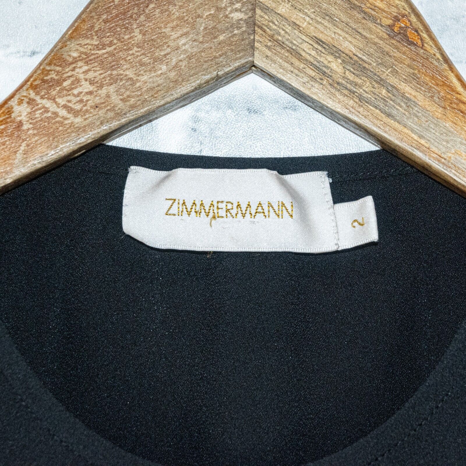 Zimmermann Zimmermann Women's Pleat Swing Top in Black zip Shoulder Size XS / US 0-2 / IT 36-38 - 3 Thumbnail