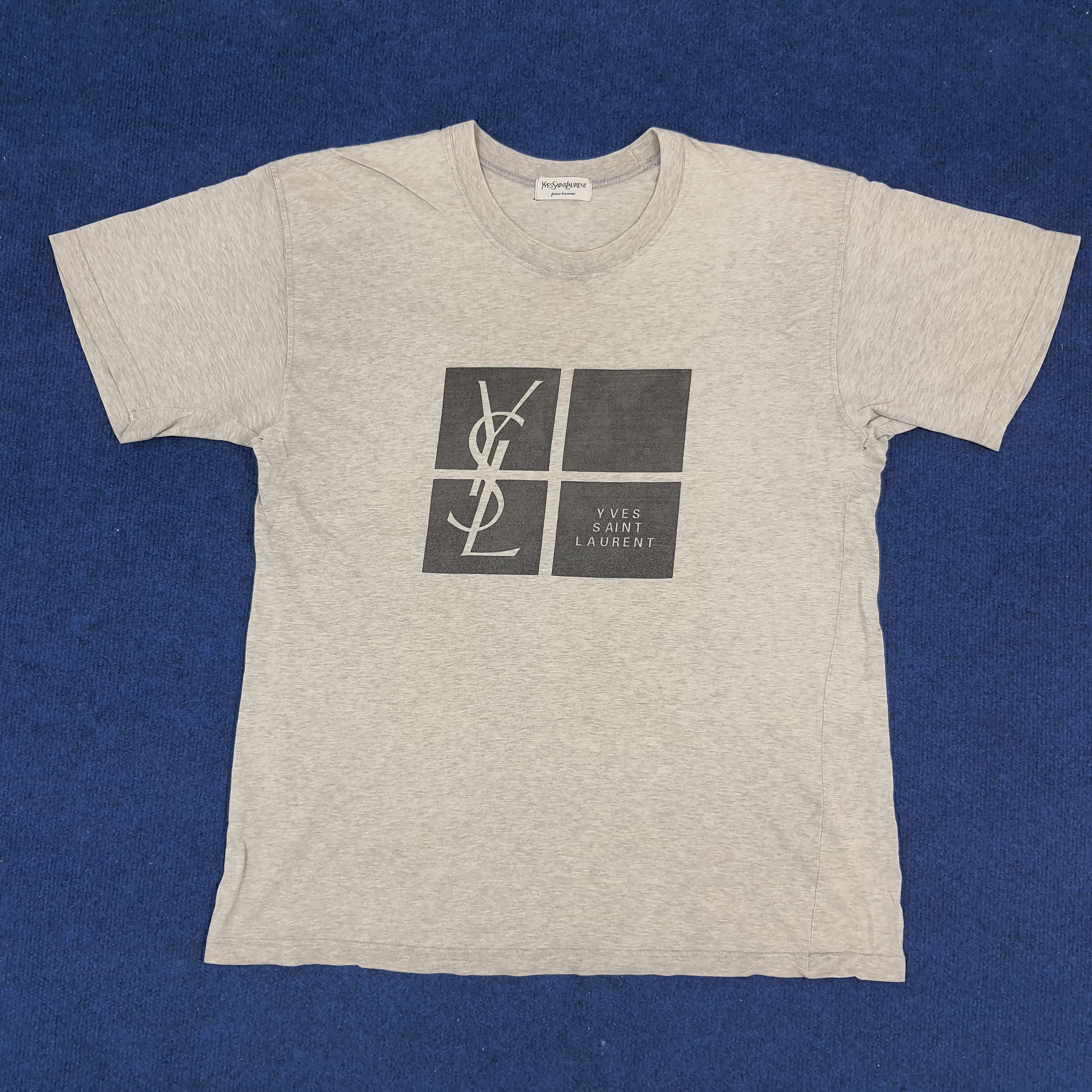 Vintage × Yves Saint Laurent Vintage Yves Saint Laurent Italian Brand Tshirt Size US L / EU 52-54 / 3 - 1 Thumbnail