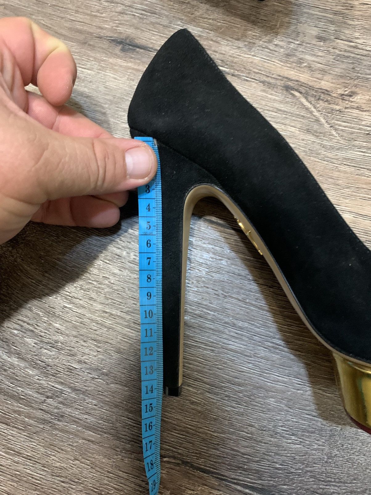 Charlotte Olympia × Designer Charlotte Olympia Dolly Platform Pumps Black Suede Heels Size US 8.5 / IT 38.5 - 9 Thumbnail