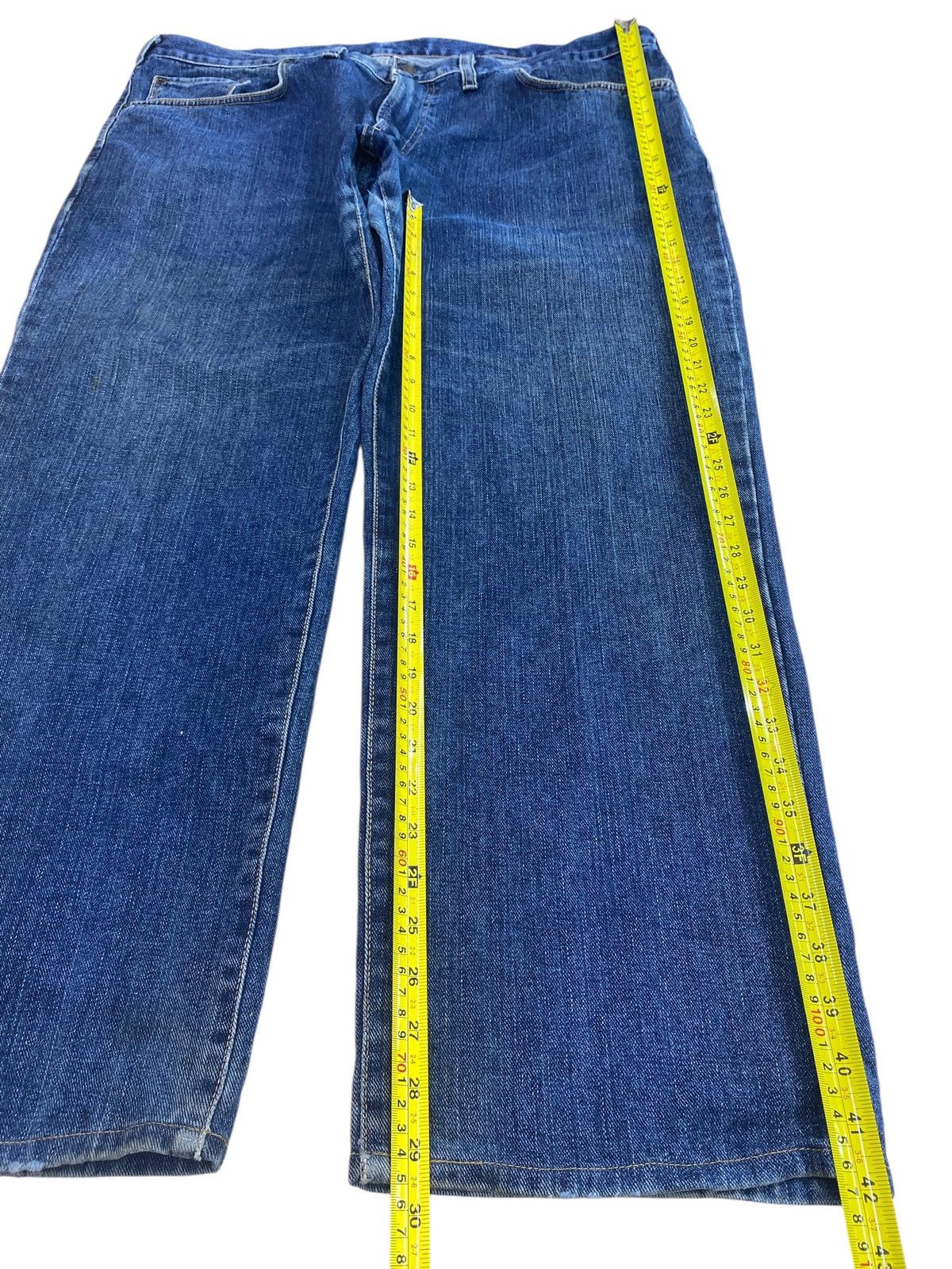 Edwin Edwin Whiskers Dark Blue Wash Style Loose Jeans Size US 42 / EU 58 - 7 Thumbnail