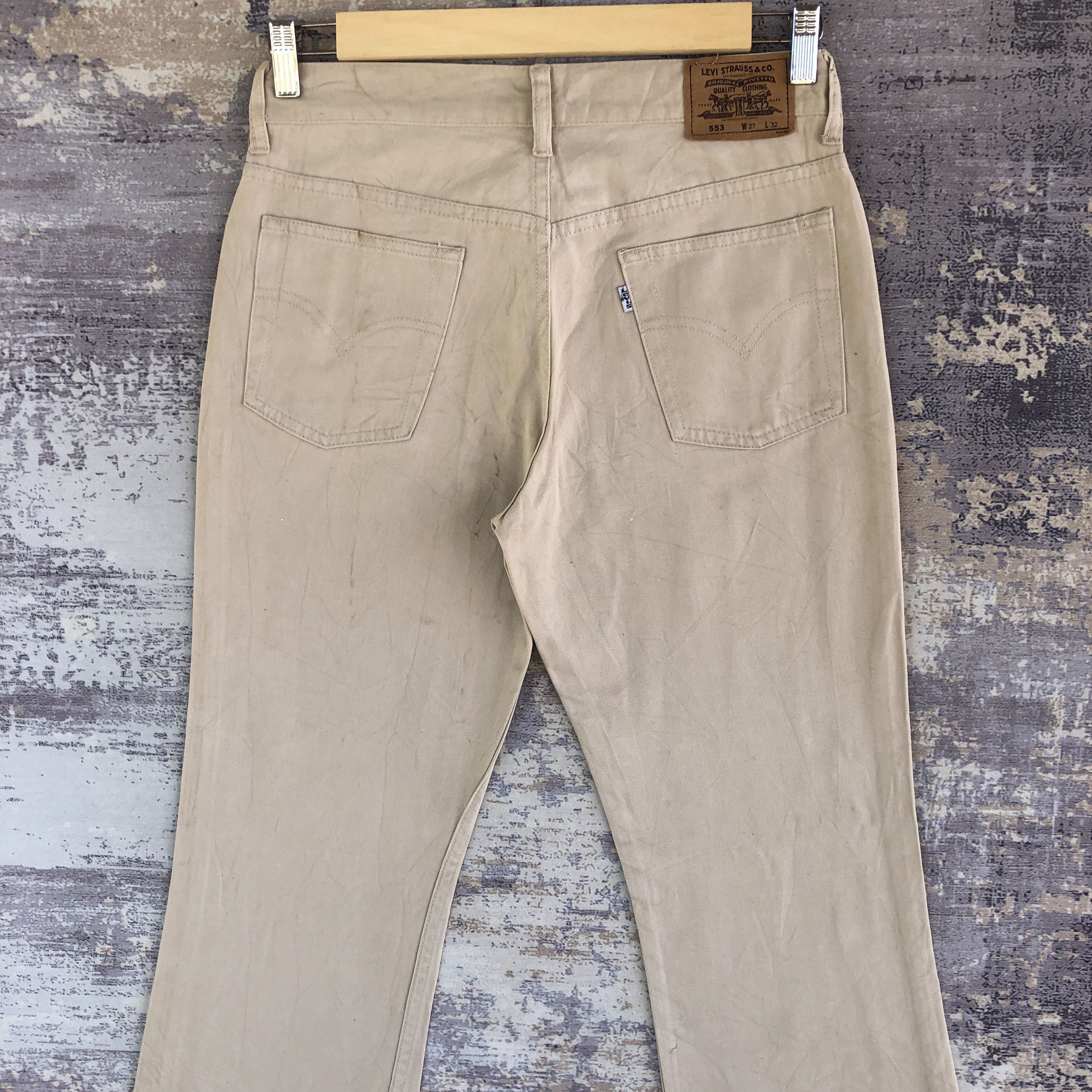 If Six Was Nine Vintage Levis 553 Bell Bottom Jeans Levi's Boot Cut Denim Size 28" / US 6 / IT 42 - 4 Thumbnail