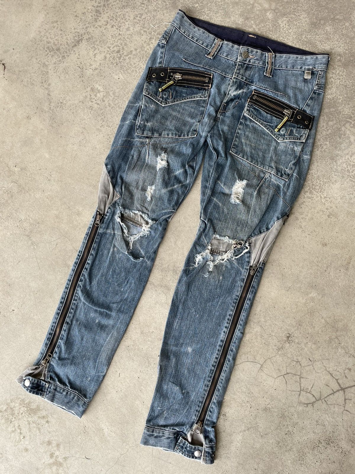 Hysteric Glamour Japanese PPFM Bondage Zipper Jeans Size US 32 / EU 48 - 1 Thumbnail