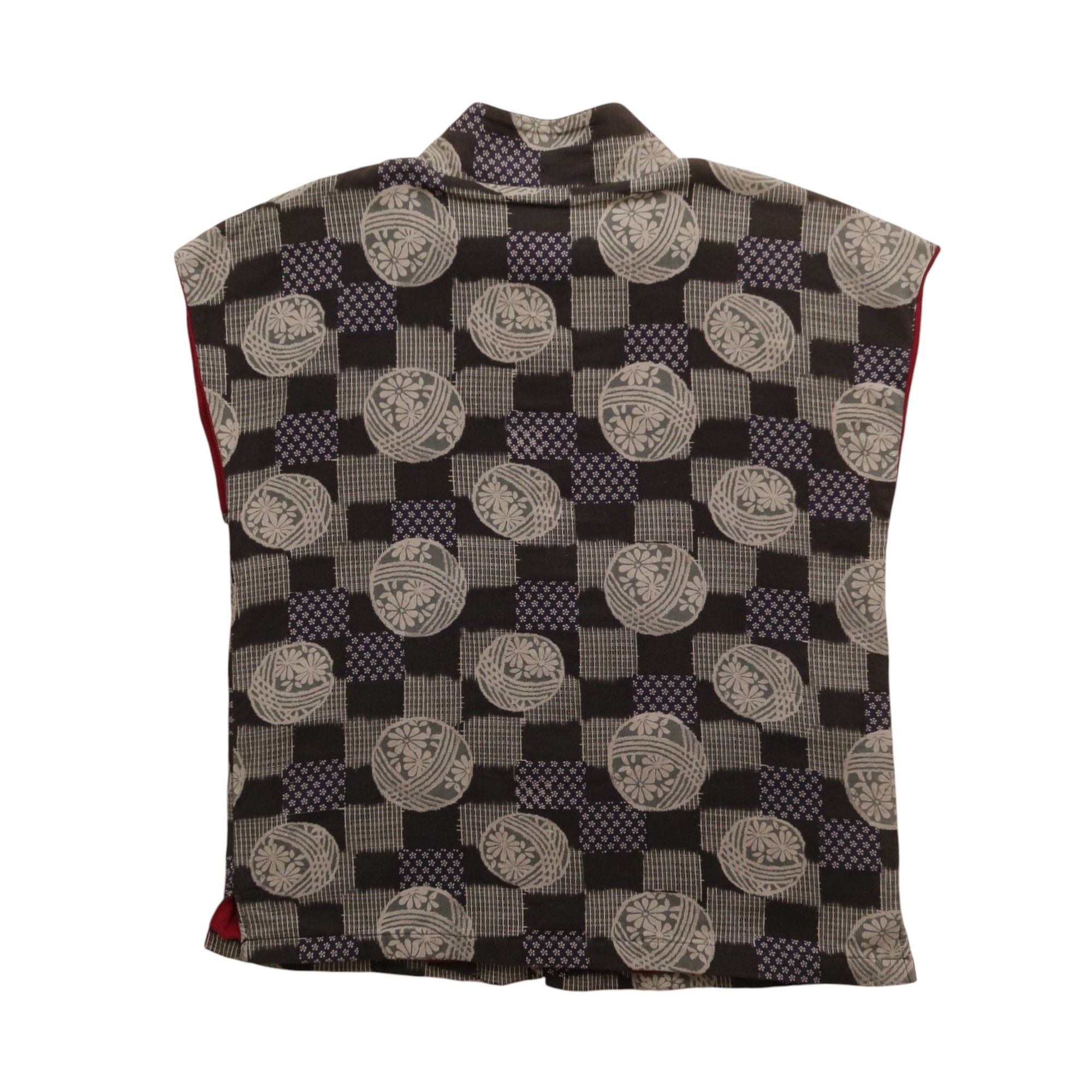 Japanese Brand 1990s Renge Japanese Script Patchwork Vest Size US L / EU 52-54 / 3 - 2 Thumbnail