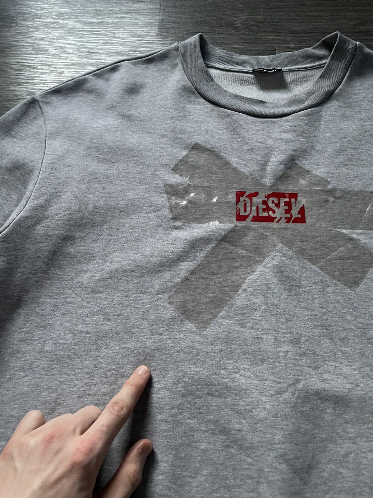 Diesel Diesel S-Bay Gray Sweatshirt Crewneck Size XXL Size US XXL / EU 58 / 5 - 8 Thumbnail