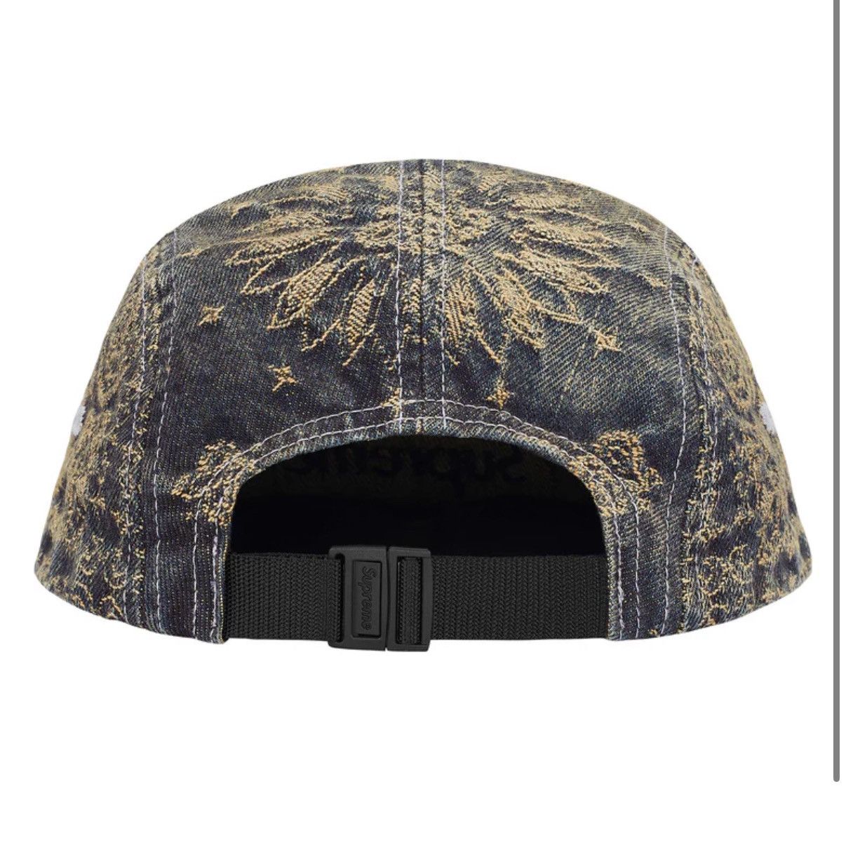 Supreme Bandana Jacquard Denim Camp Cap Blue Size ONE SIZE - 2 Thumbnail