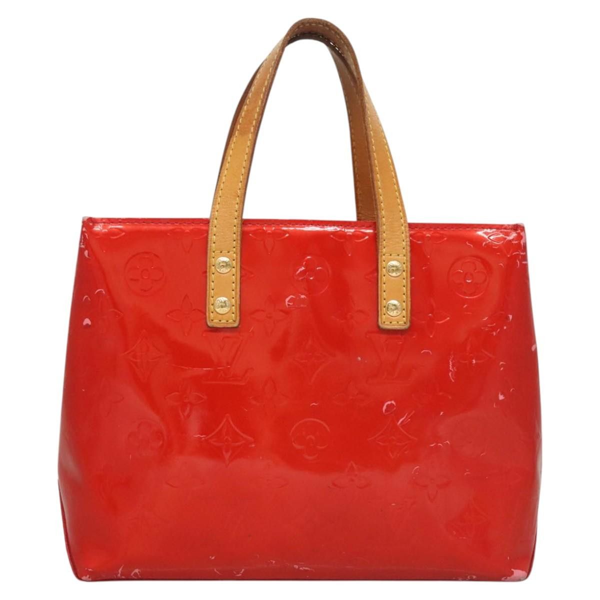 Louis Vuitton LOUIS VUITTON Monogram Vernis Reade PM Hand Bag Red Rouge Size ONE SIZE - 2 Thumbnail