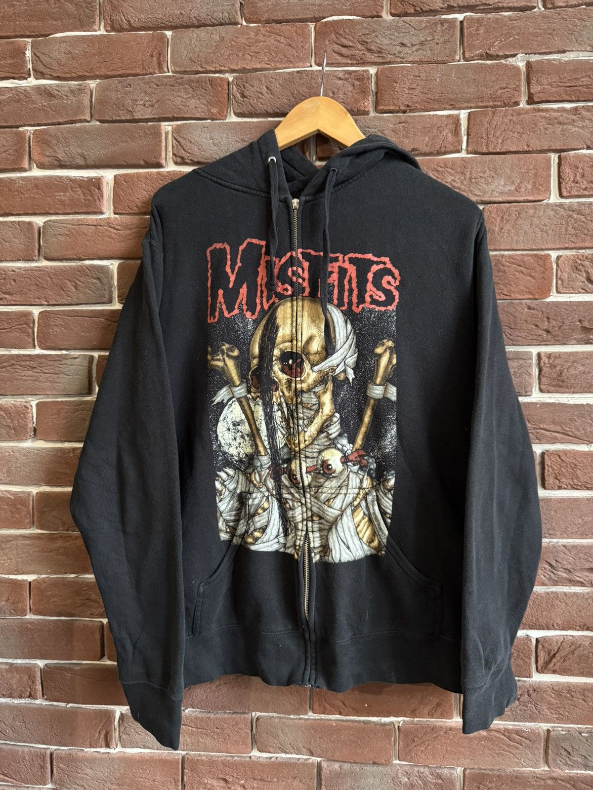Band Tees Rare Vintage 90s Misfits Pushead Hardcore Punk Band Hoodiel Size US XL / EU 56 / 4 - 1 Thumbnail