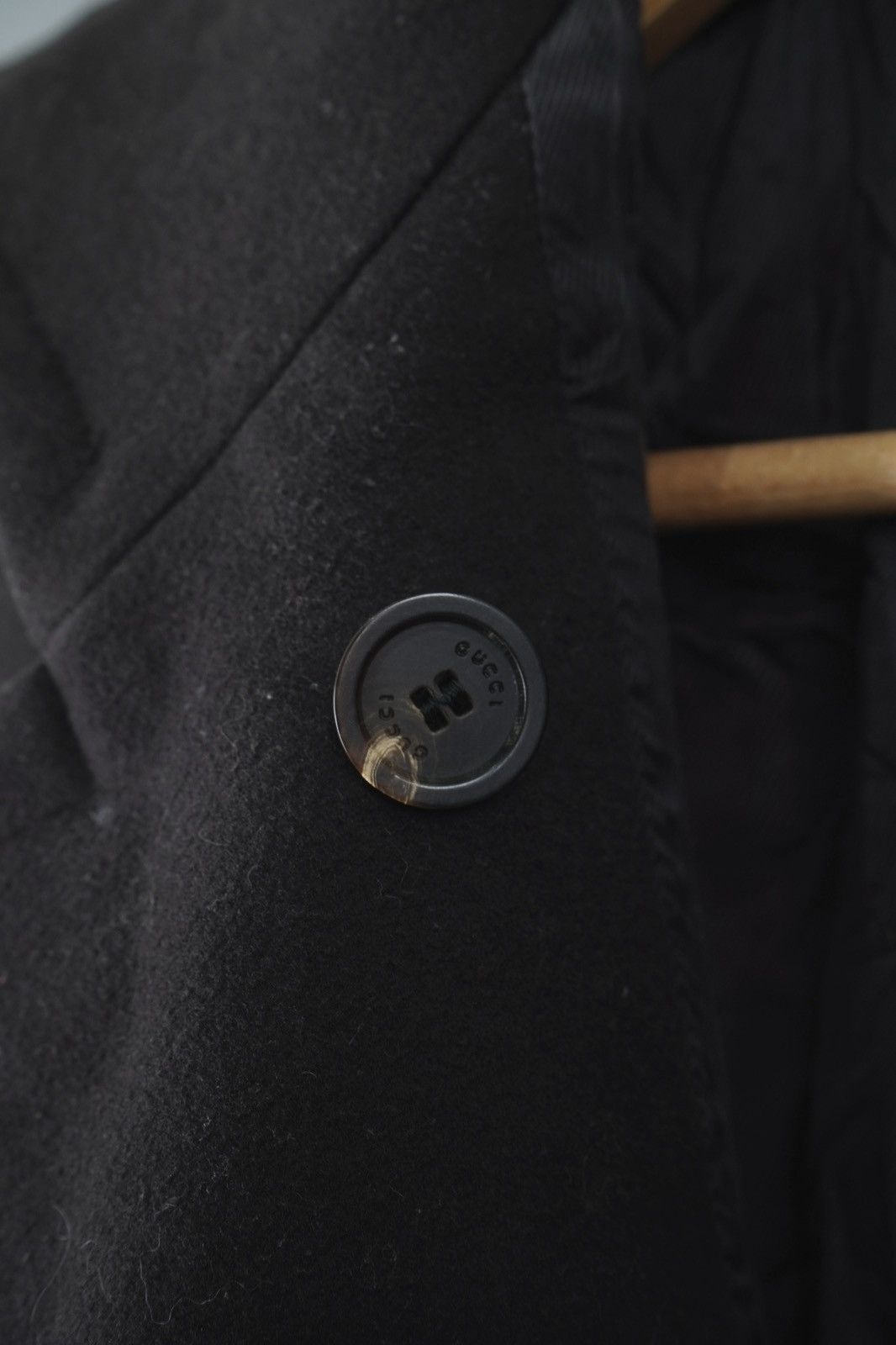 Gucci × Tom Ford Gucci - Tom ford - Archive AW03 Stand Collar Wing Wool Coat Size S / US 4 / IT 40 - 19 Thumbnail