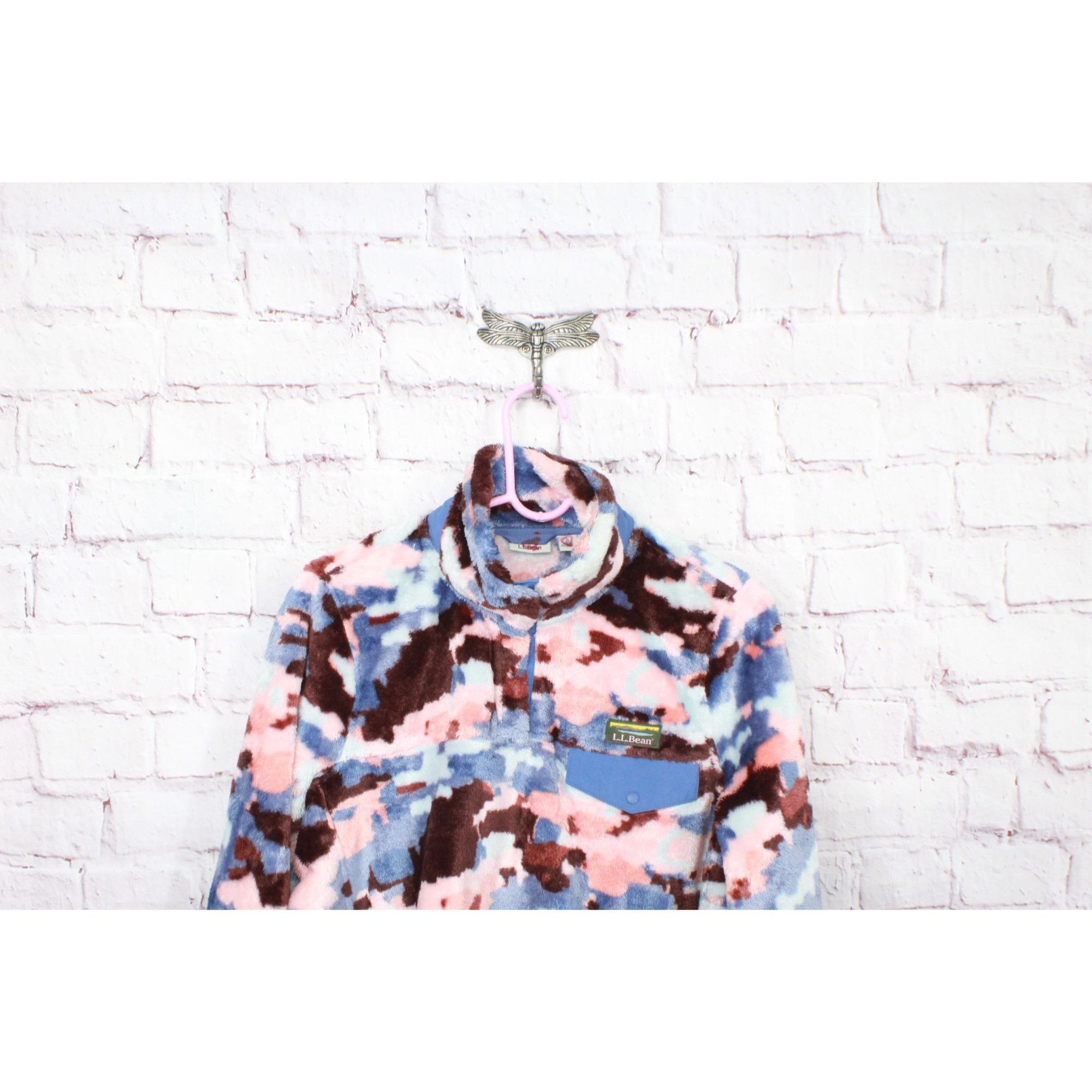 L.L. Bean LL Bean Women's Hi Pile Fleece Pullover Camo Print Small Size S / US 4 / IT 40 - 2 Thumbnail