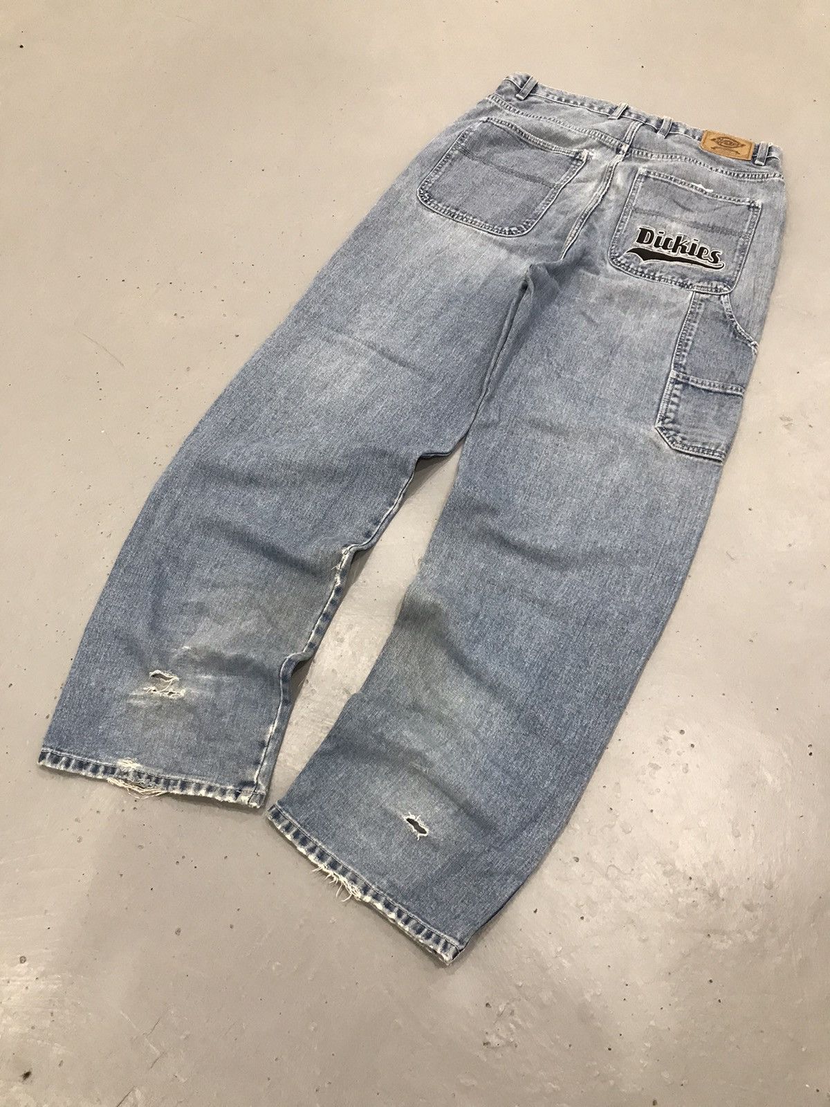 Dickies × Vintage Vintage dickies SpellOut embroidered denim Size US 34 / EU 50 - 9 Thumbnail