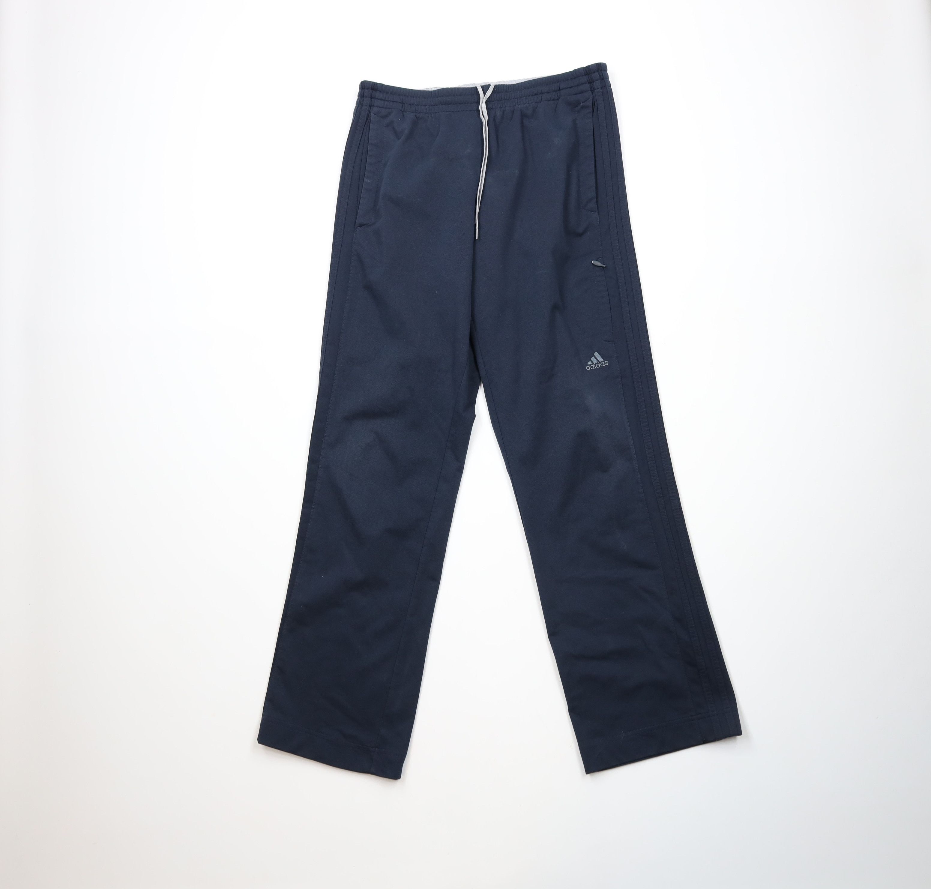 Adidas × Vintage Vintage Adidas Spell Striped Wide Leg Sweatpants Pants Blue Size US 34 / EU 50 - 1 Thumbnail