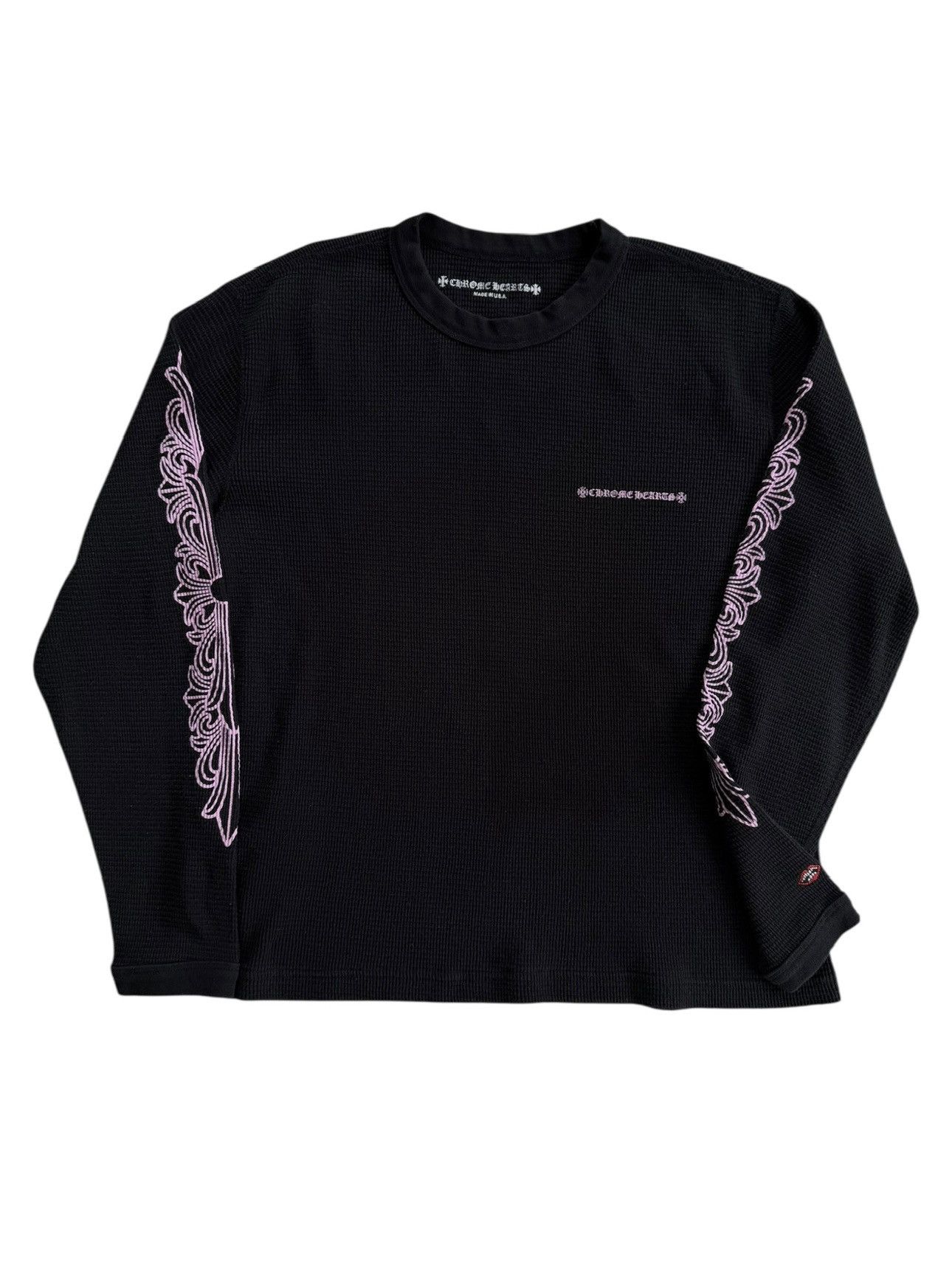 Chrome Hearts Chrome Hearts Long Sleeve Shirt Black + Pink | Grailed