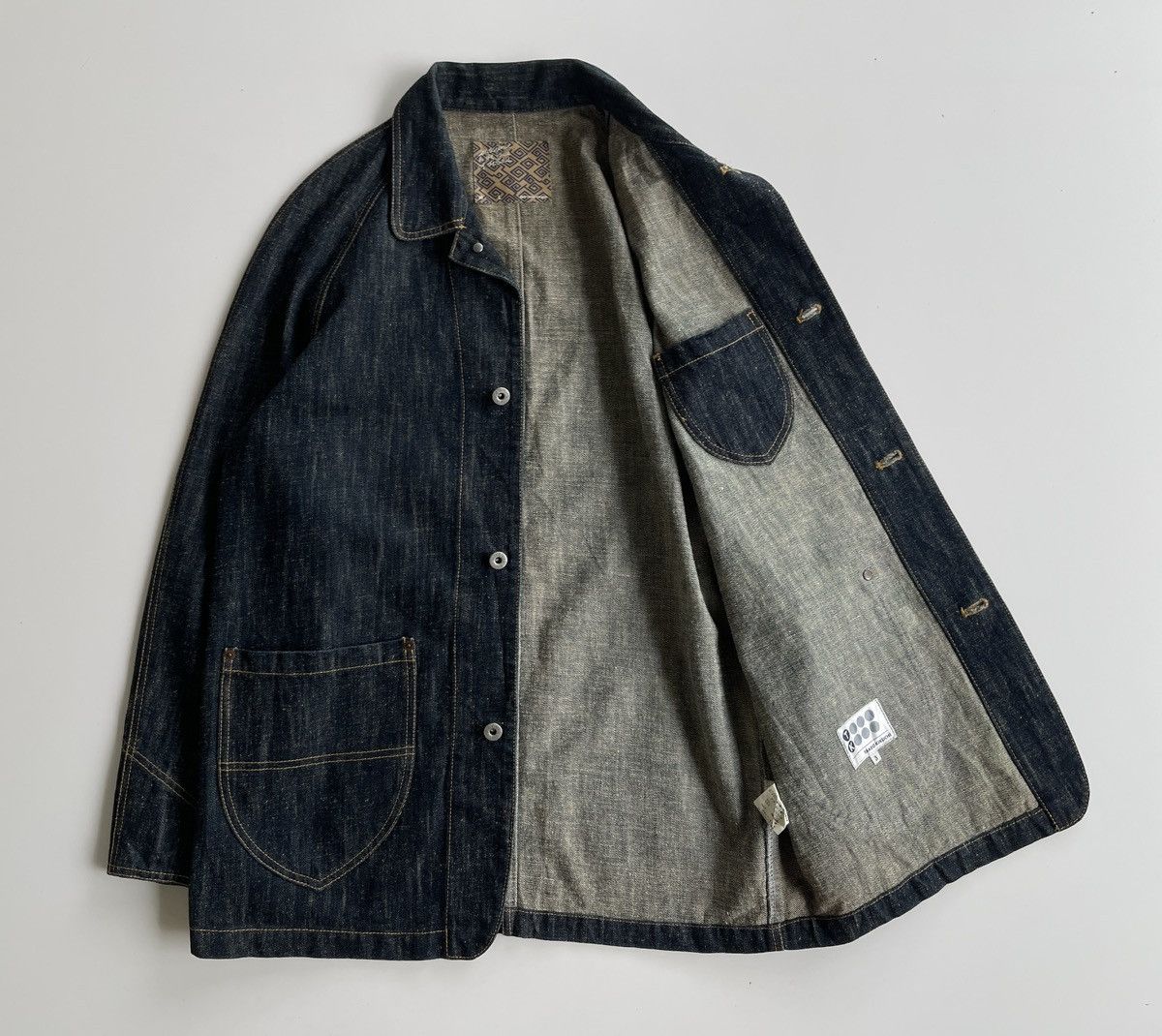 Japanese Brand Vintage Takeo Kikuchi Blue Indigo Denim Jacket Size US M / EU 48-50 / 2 - 6 Thumbnail