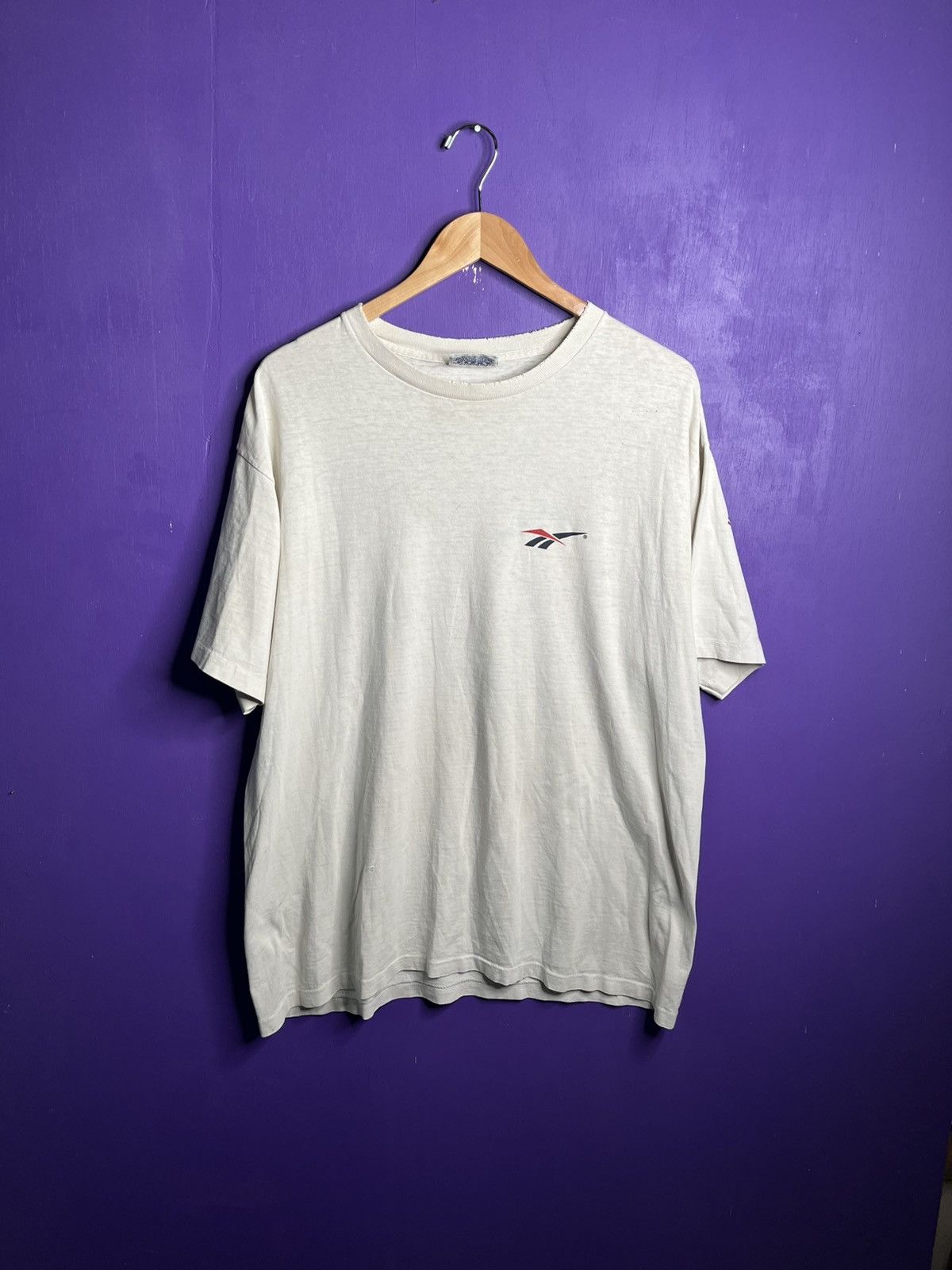Reebok × Vintage Vintage 90s Reebok USA big logo t-shirt Size US XL / EU 56 / 4 - 1 Thumbnail