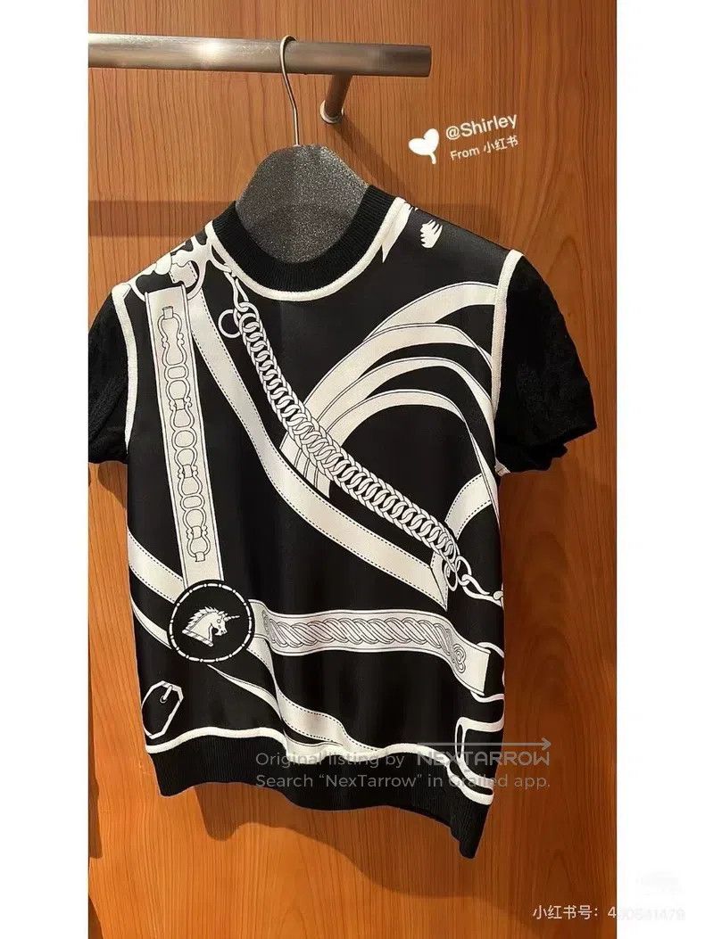 Hermes Hermes Top, 100% Silk Size XS / US 0-2 / IT 36-38 - 4 Thumbnail
