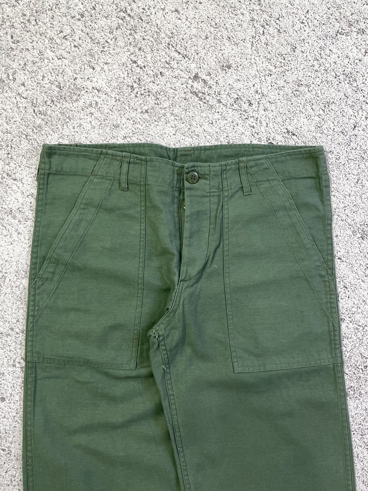 Vintage Vintage Military OG-107 Fatigue Pants Cotton Sateen YMCL KY Size 30" / US 8 / IT 44 - 4 Thumbnail
