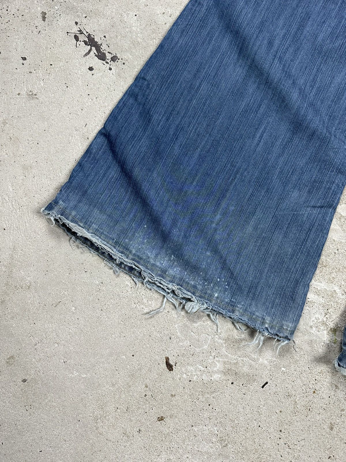 If Six Was Nine × Japanese Brand × Vintage ULTRA WIDE Vintage Y2K Flare Bootcut Denim Pants Size US 30 / EU 46 - 9 Thumbnail