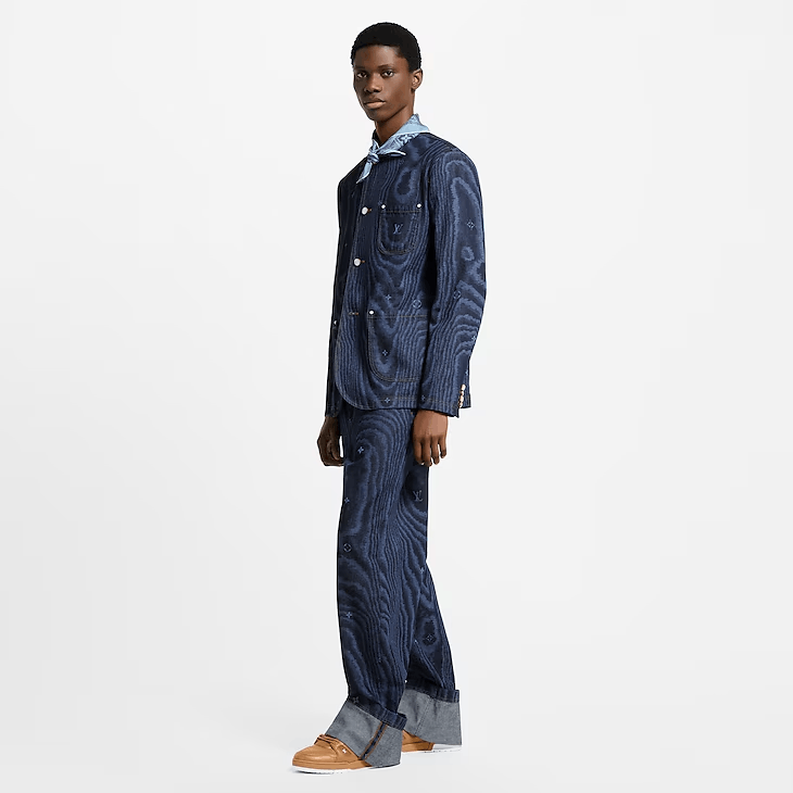 Louis Vuitton Cuffed Denim Skate Trousers Size 44R - 4 Thumbnail